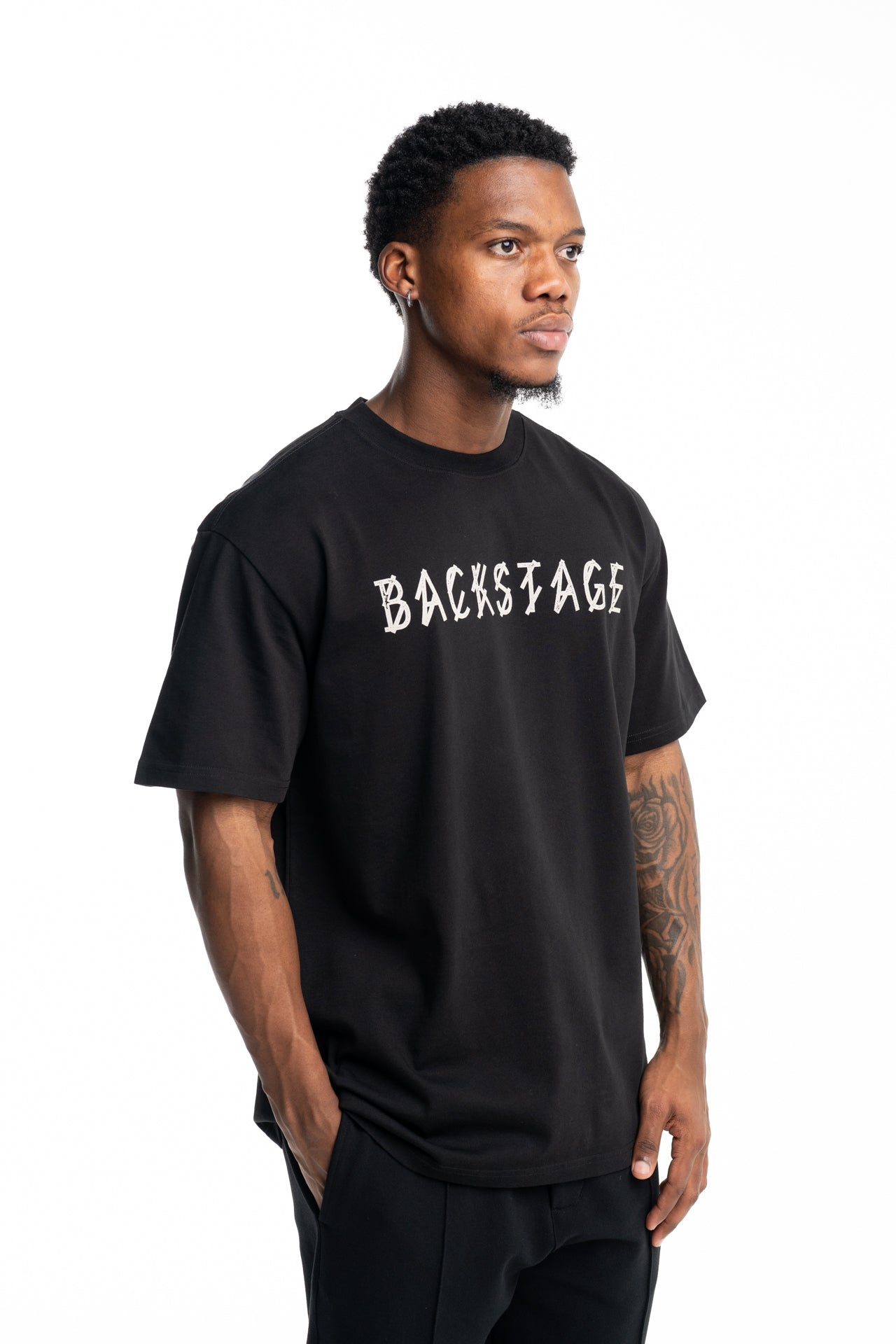 44 Label Group Men's New Bobai Tee Black | FA528-P574
