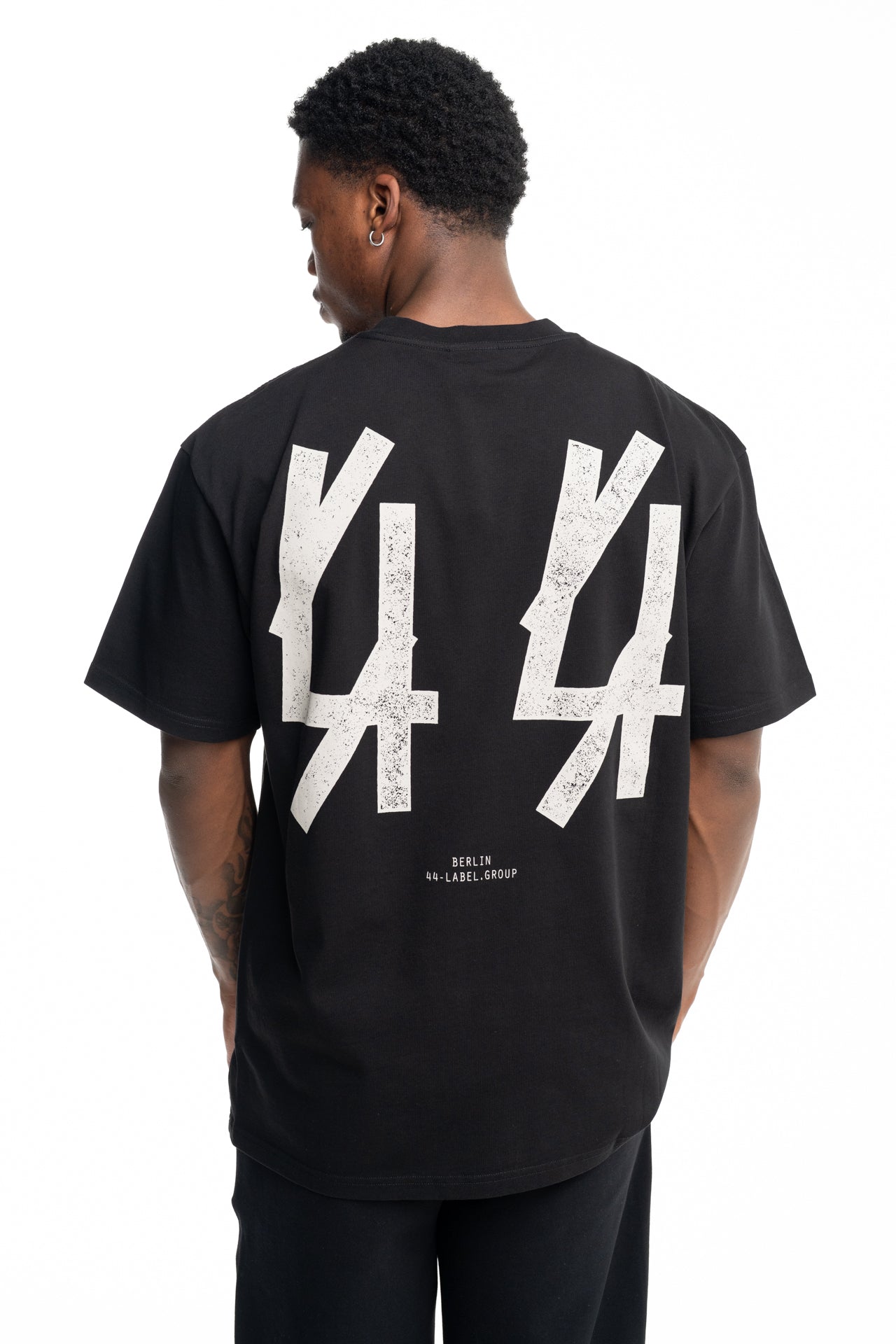 44 Label Group Men's New Bobai Tee Black | FA528-P574