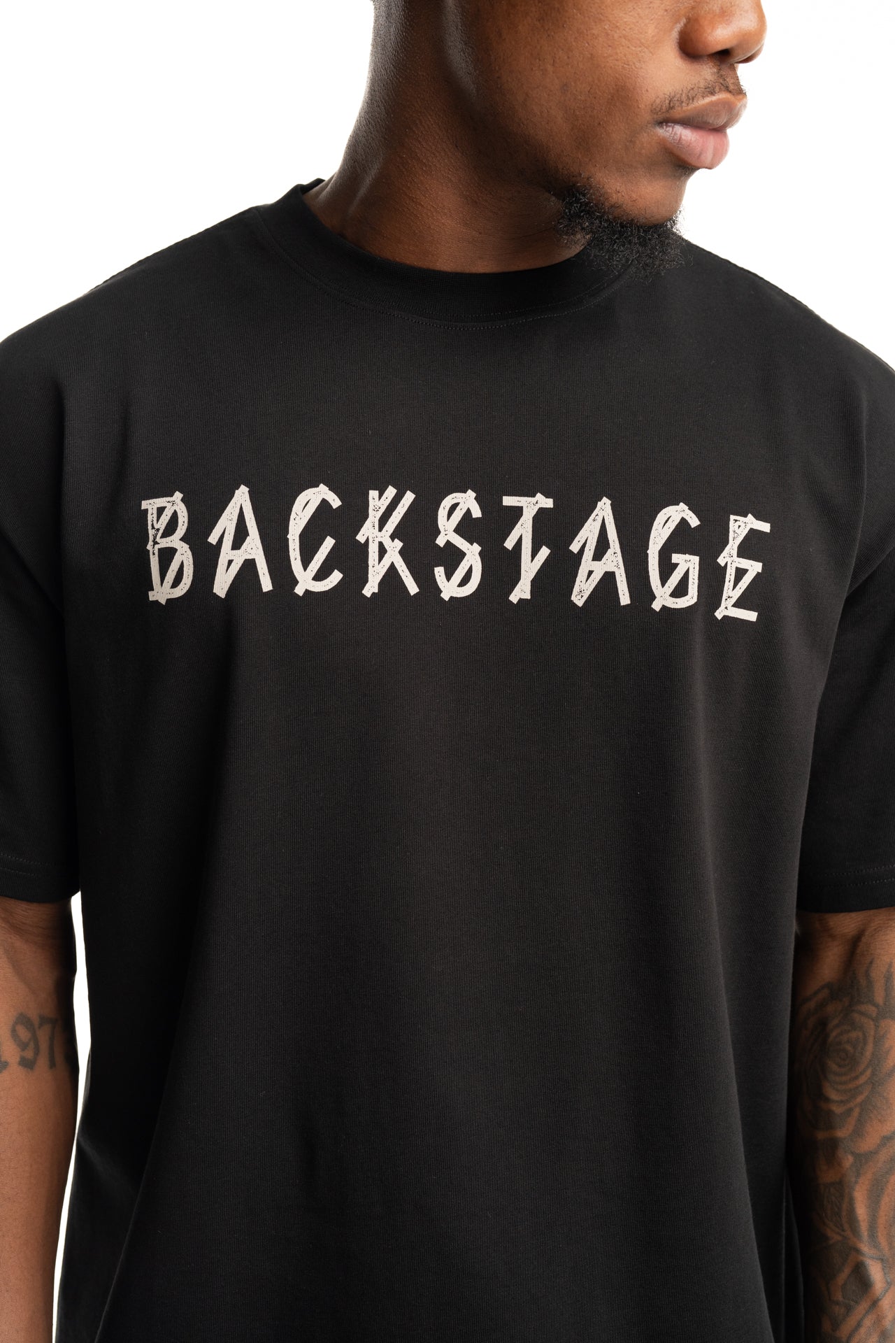 44 Label Group Men's New Bobai Tee Black | FA528-P574