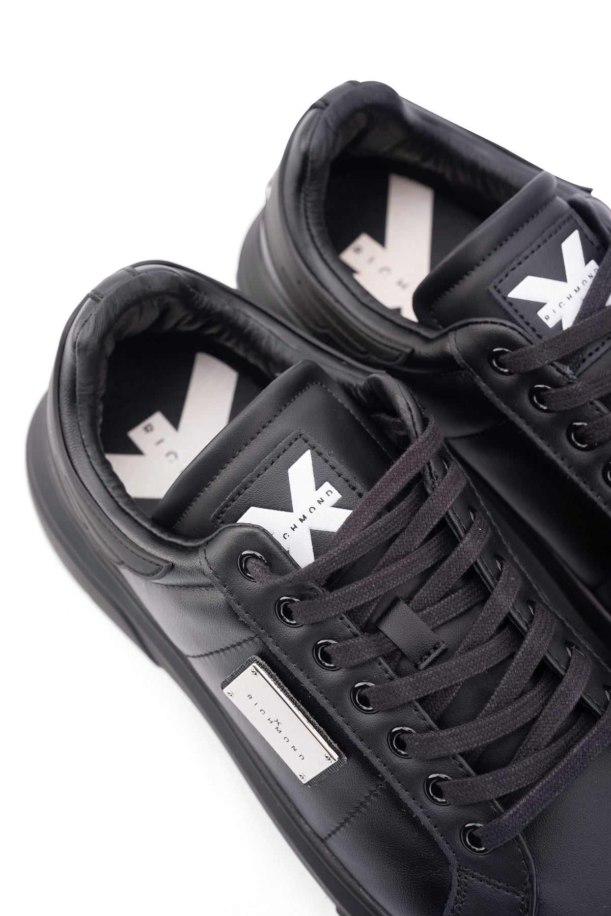 John Richmond Men's Action Leather Black Sneaker | 32400-B