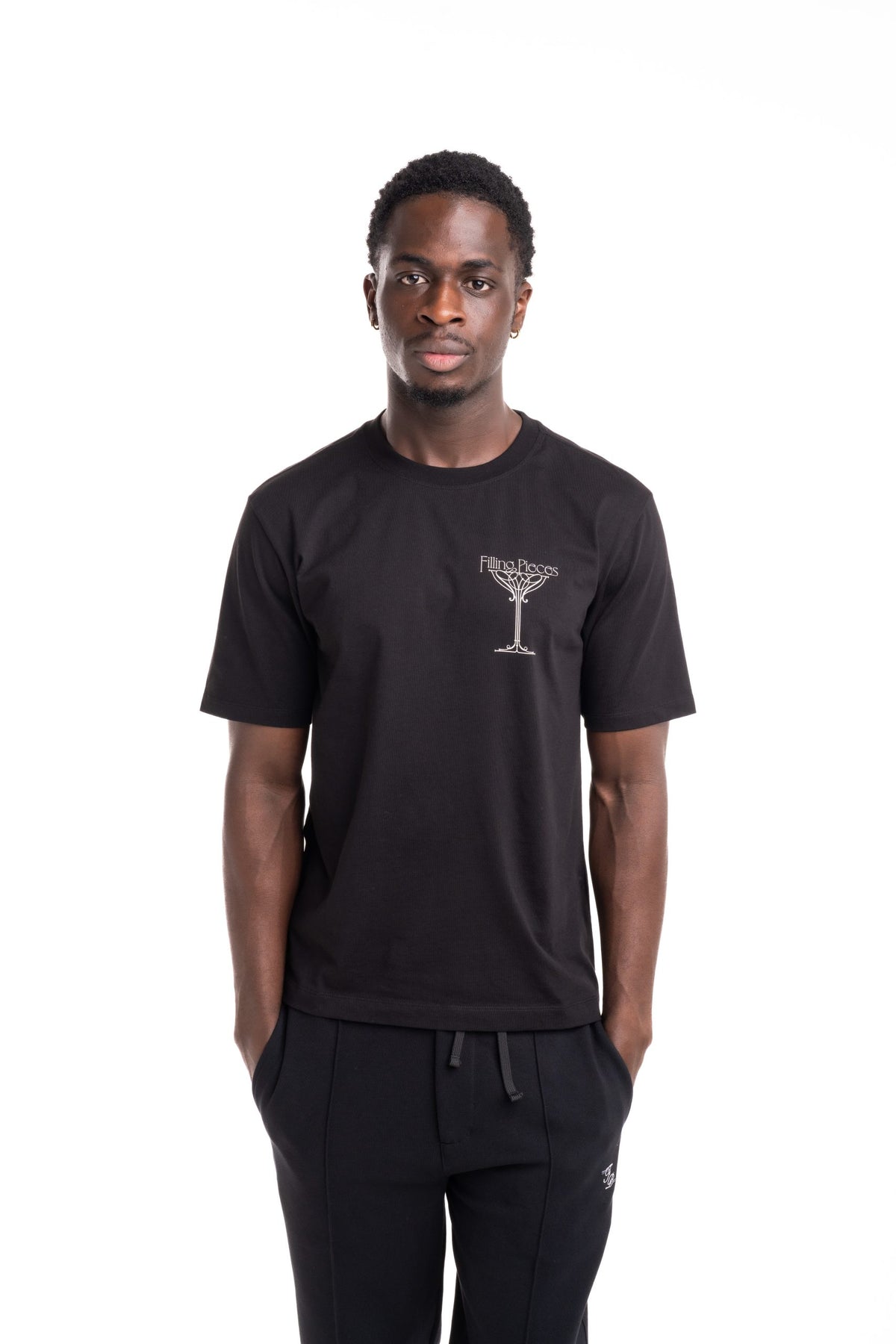 Filling Pieces Men's Champagne T Shirt Black | 412620500288-130
