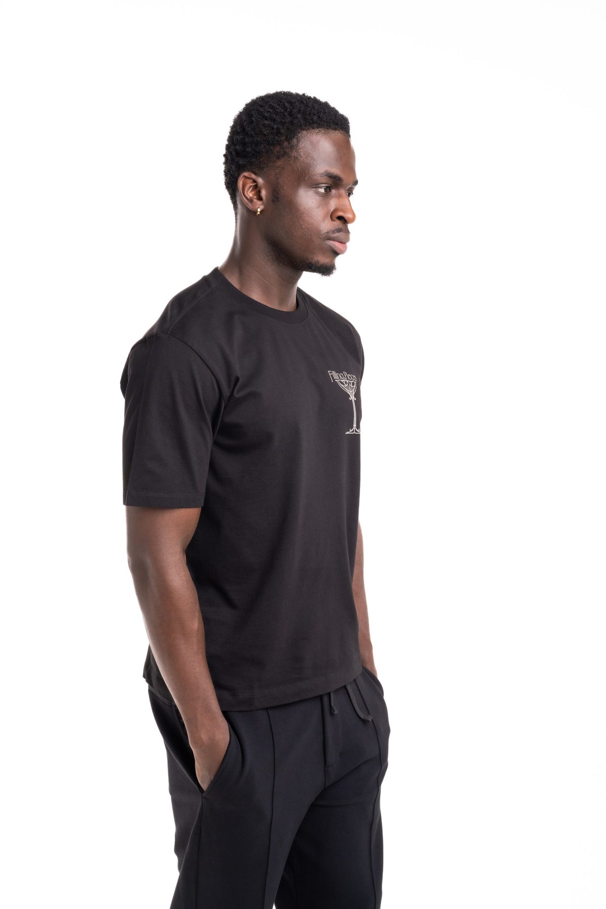 Filling Pieces Men's Champagne T Shirt Black | 412620500288-130
