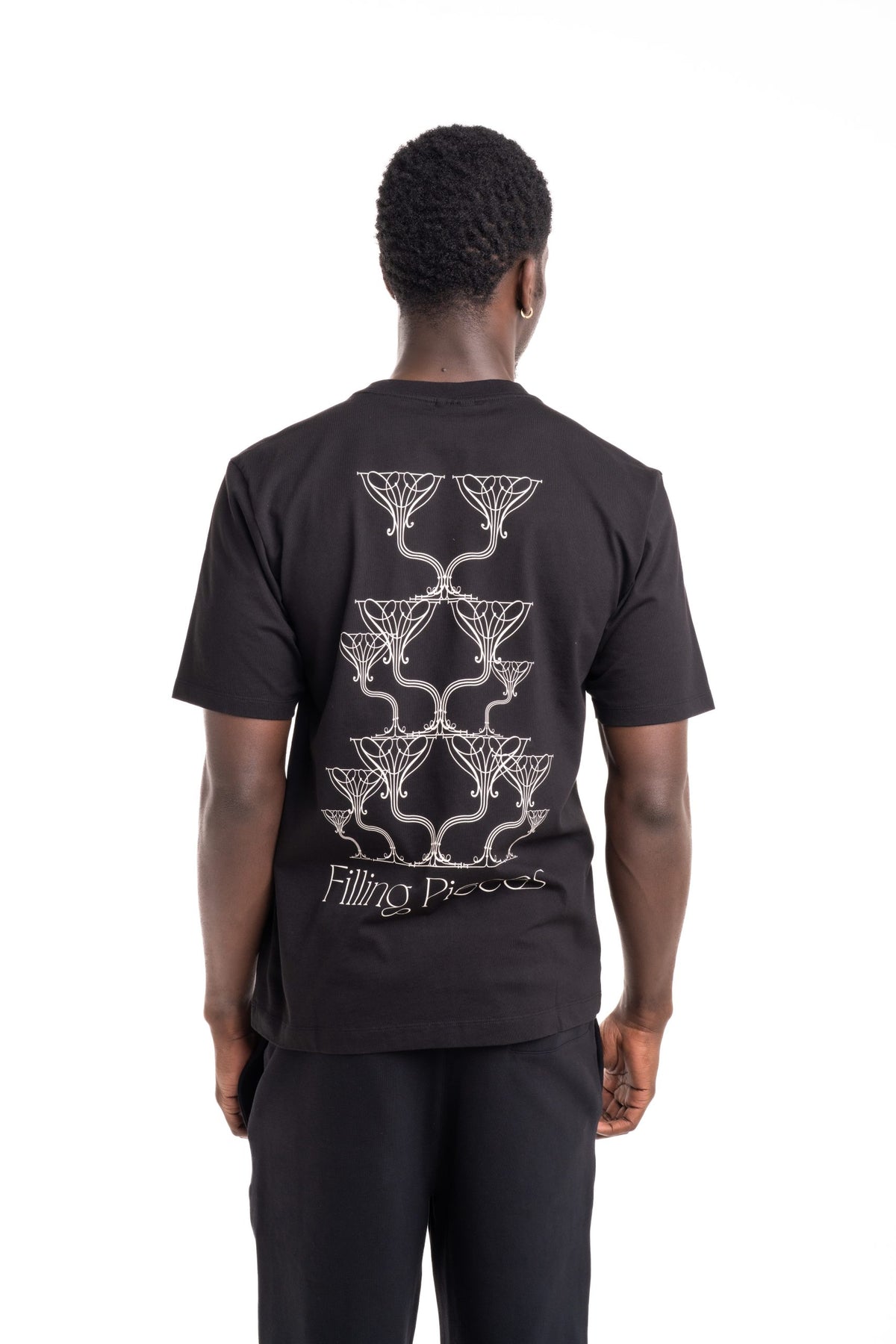 Filling Pieces Men's Champagne T Shirt Black | 412620500288-130