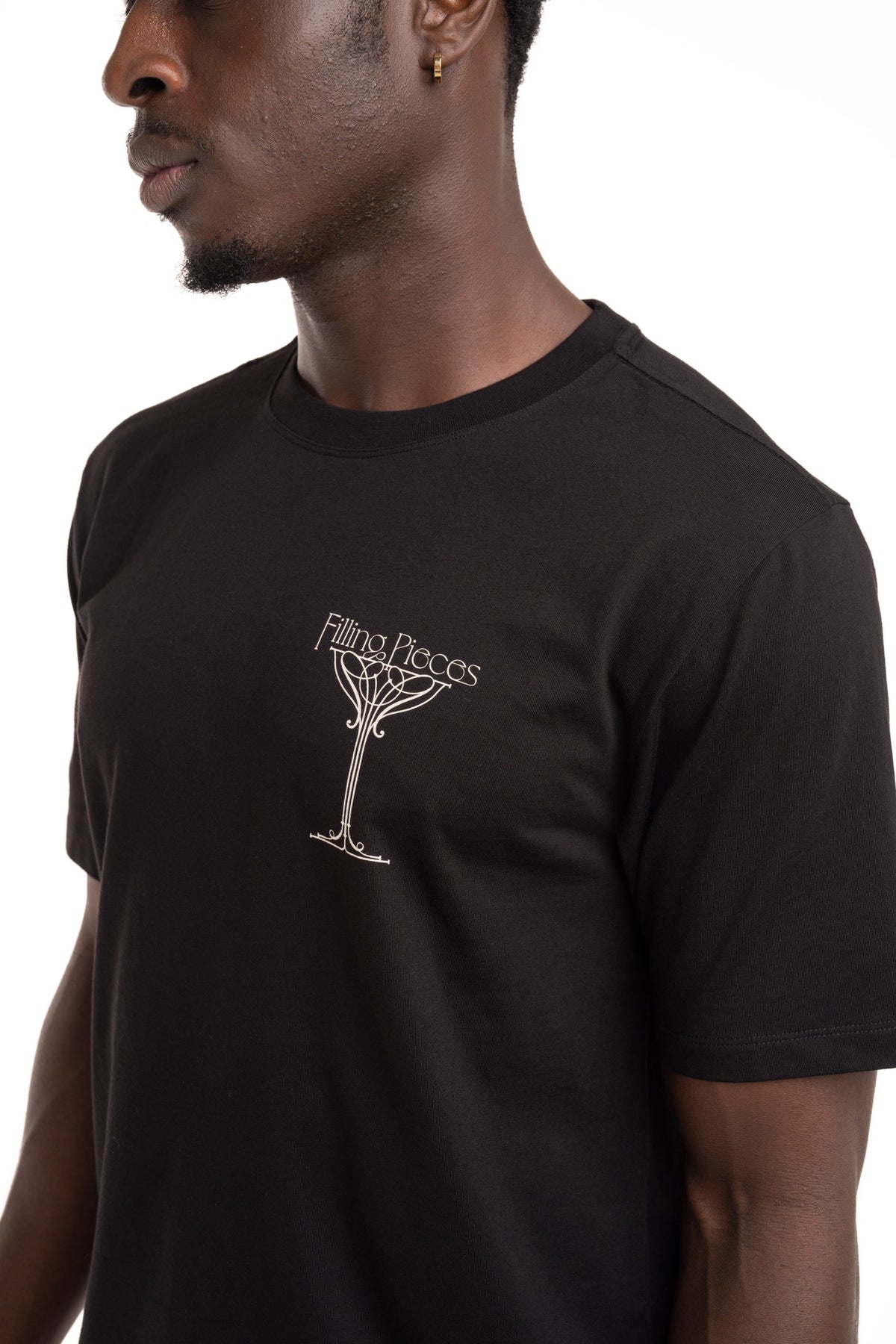 Filling Pieces Men's Champagne T Shirt Black | 412620500288-130
