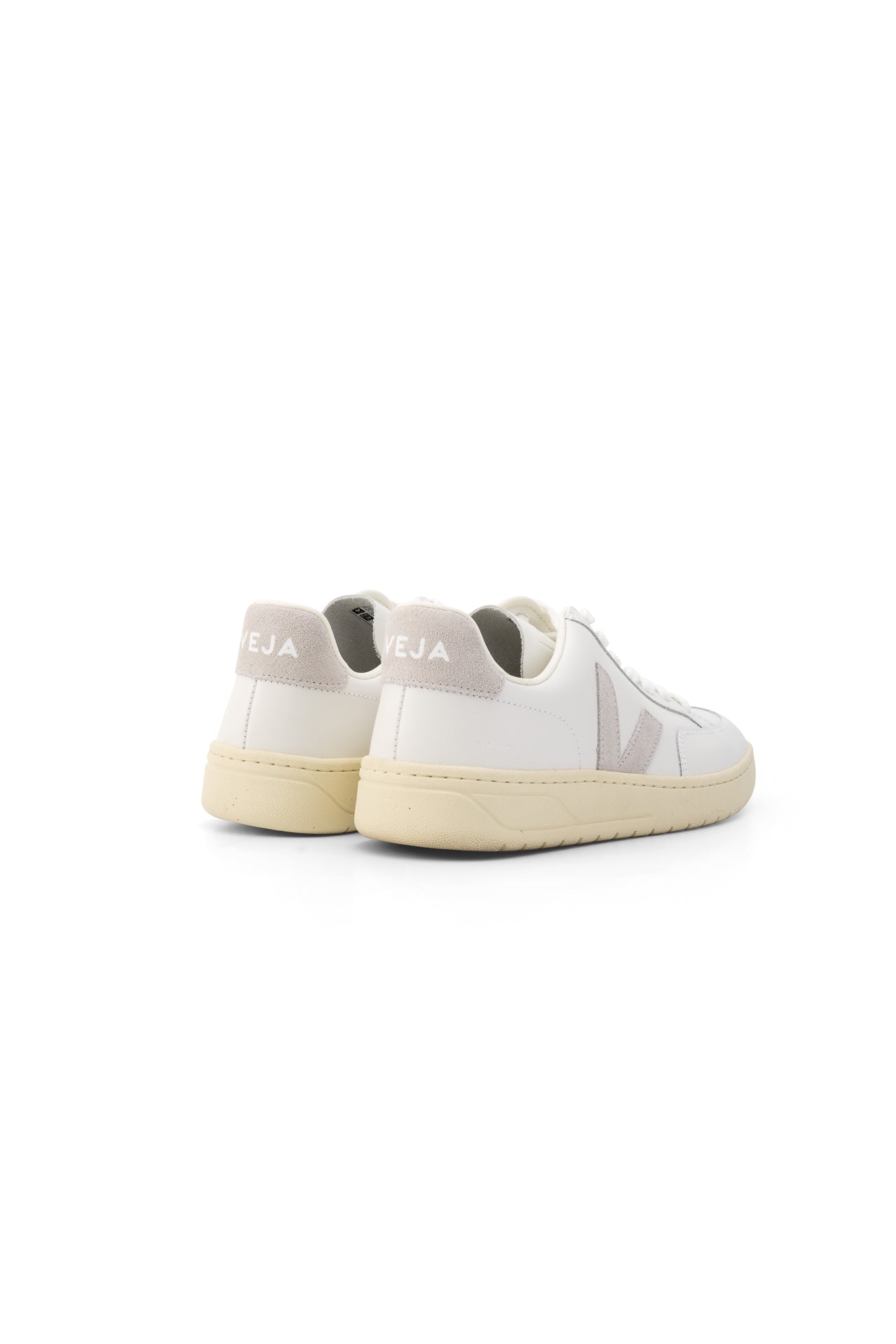 Veja Ladies V-12 Leather Sneaker XD0203484A Extra White Light Grey