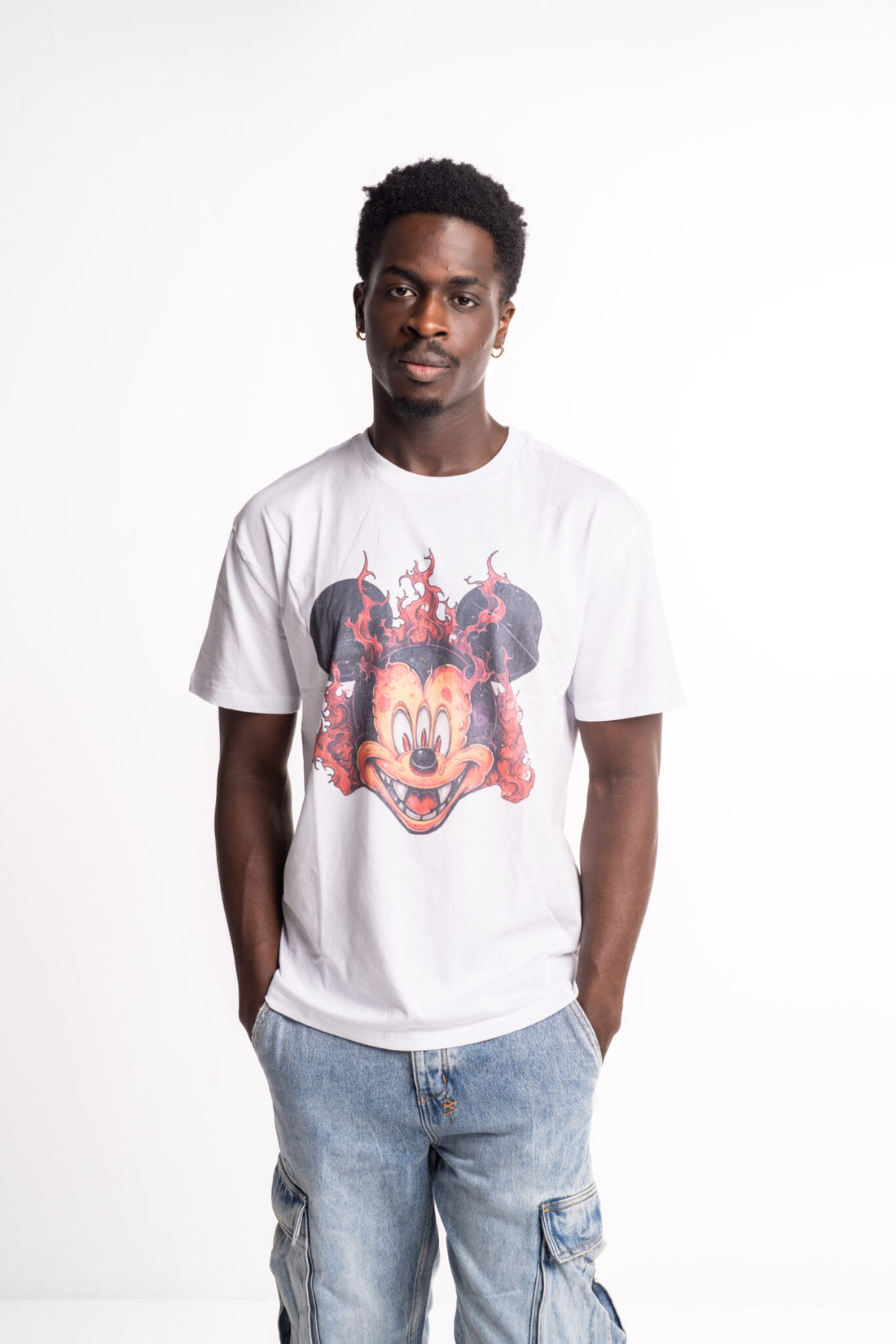 Ksubi Men's Knitted Fuego Biggie SS Tee Tru White MPS25TE044 WHT