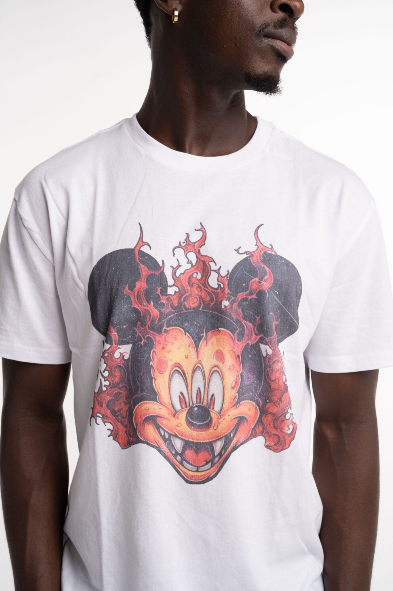 Ksubi Men's Knitted Fuego Biggie SS Tee Tru White MPS25TE044 WHT