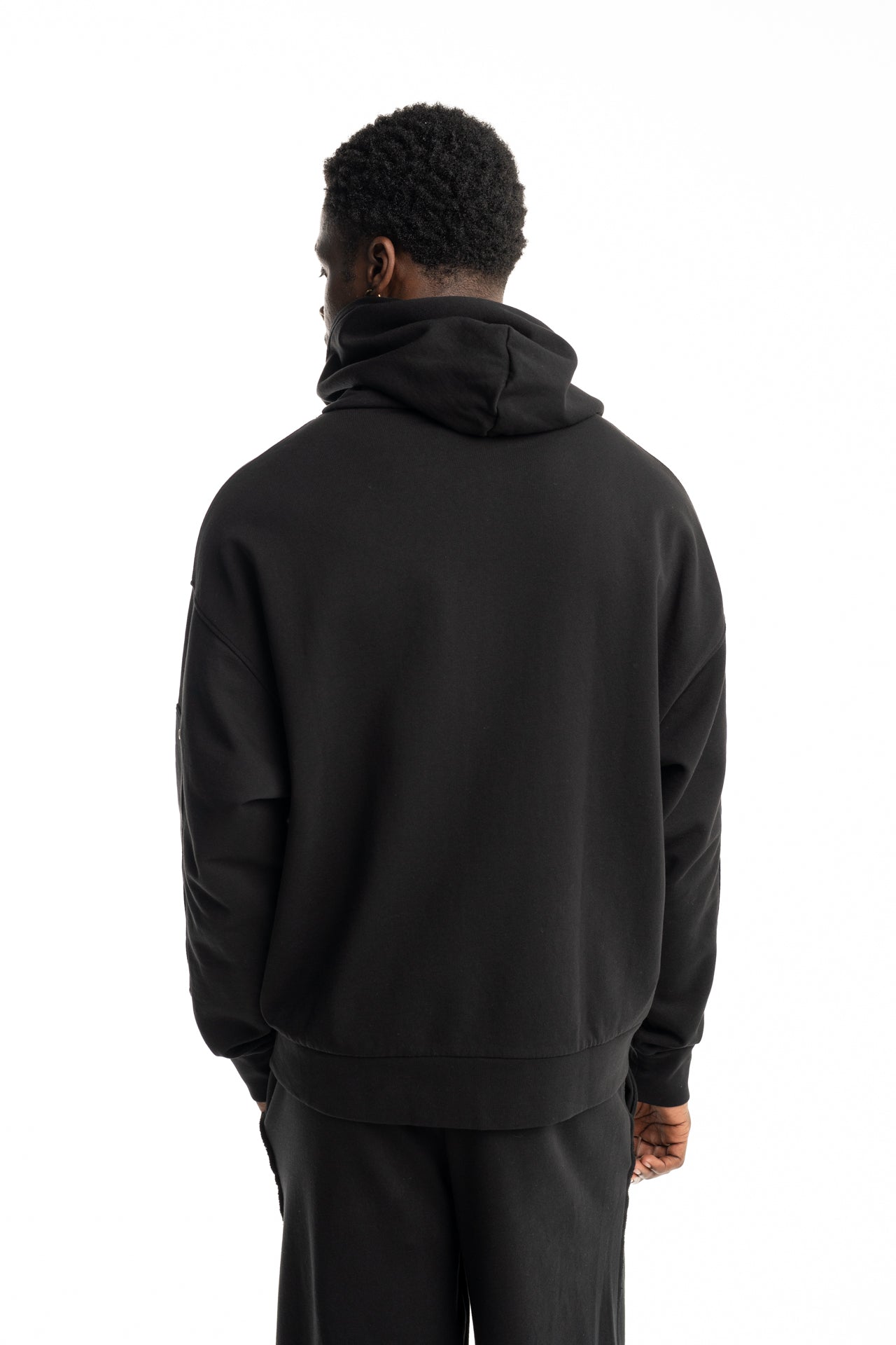 44 Label Group Men's Zip Hoodie New Black | FA583-099