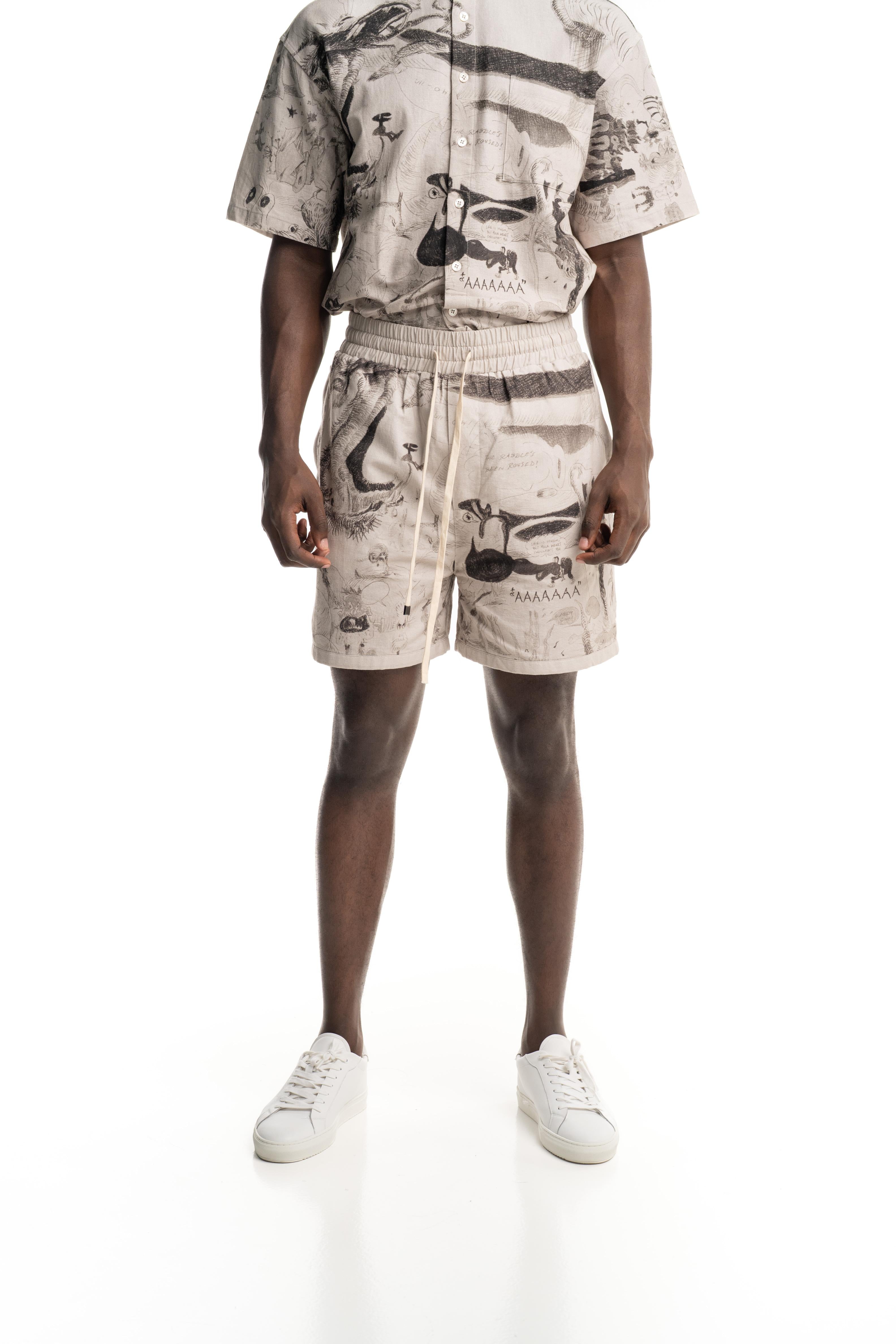Dom Rebel Men's Megalo Shorts | Beige