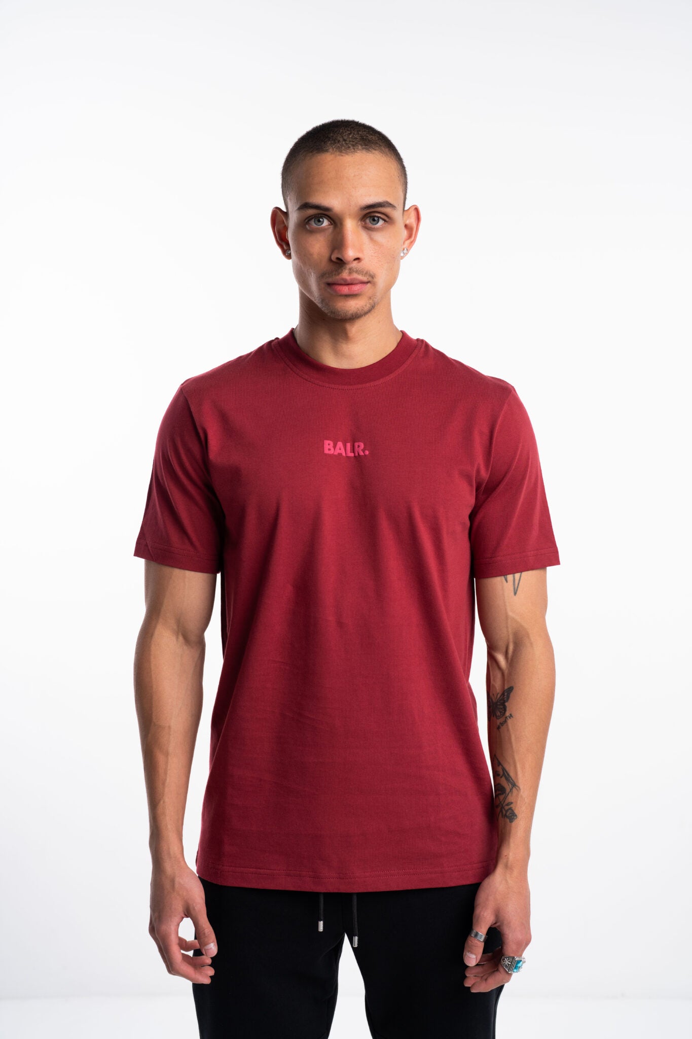 BALR Men's BALR. Stadium Regular Fit T Shirt | B1112.1264-Tibetian Red