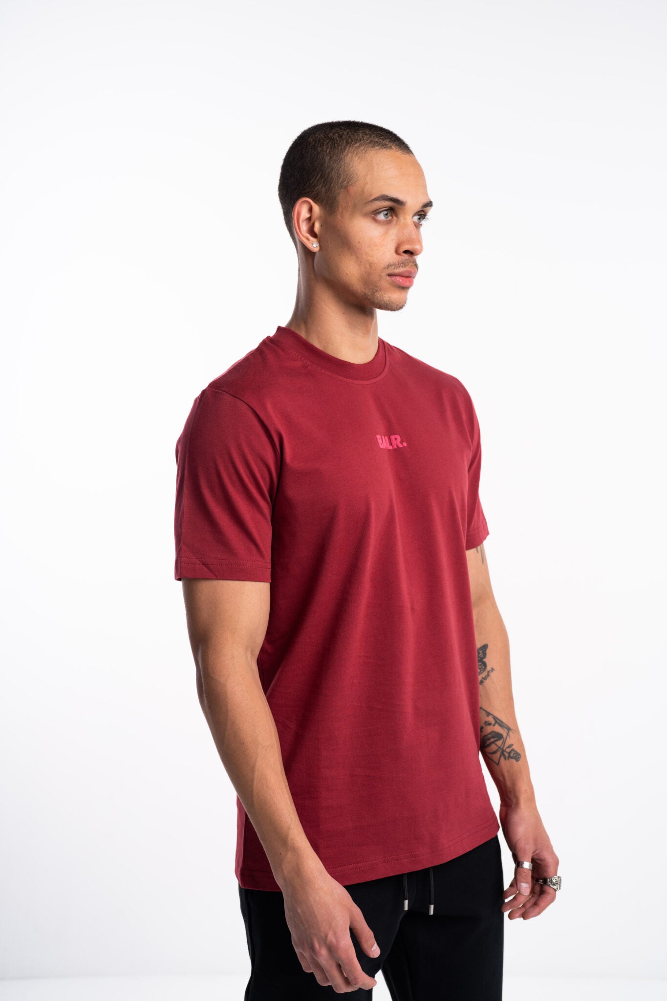 BALR Men's BALR. Stadium Regular Fit T Shirt | B1112.1264-Tibetian Red