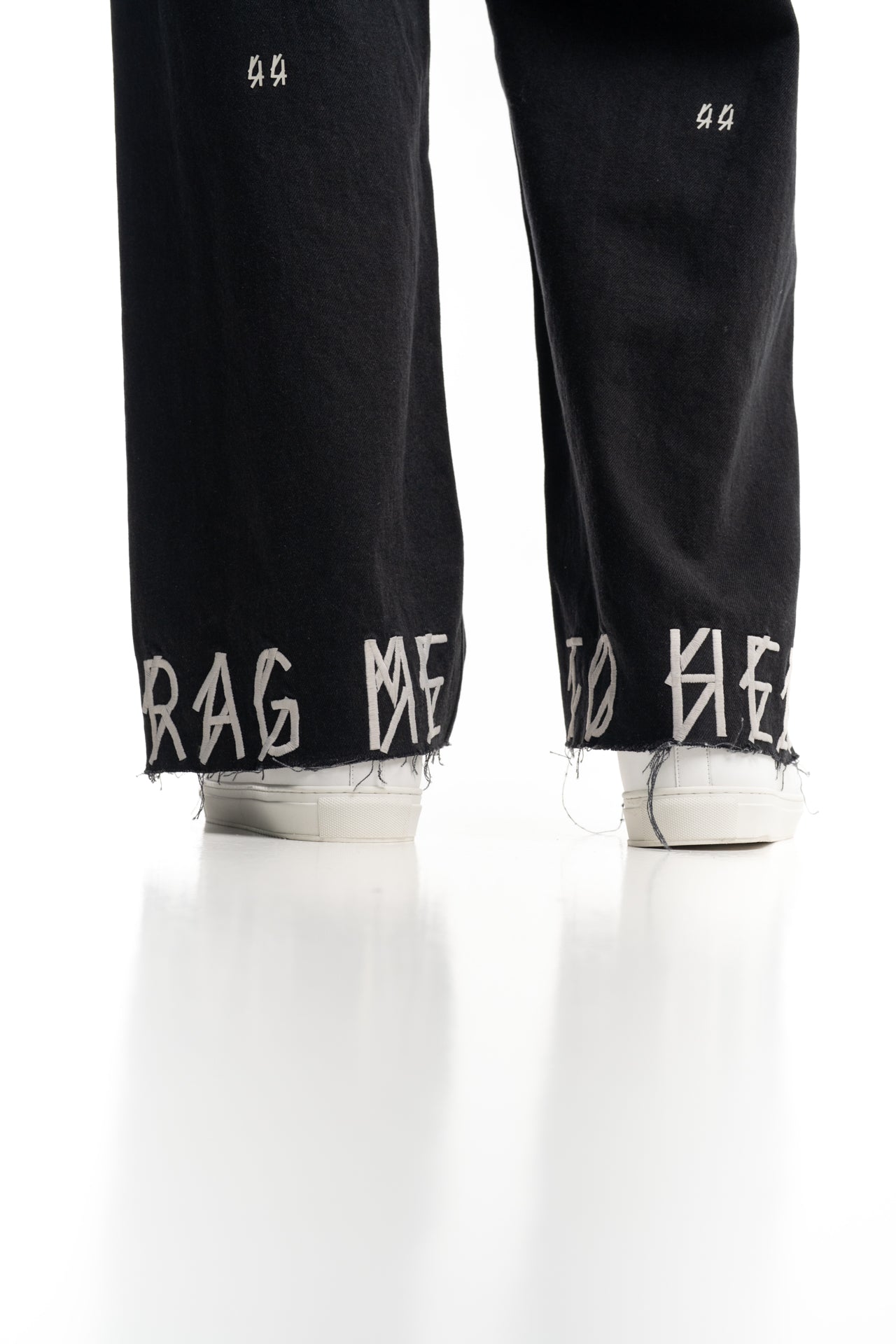 44 Label Group Men's Pappas Pant Black Denim | FA5777-P752