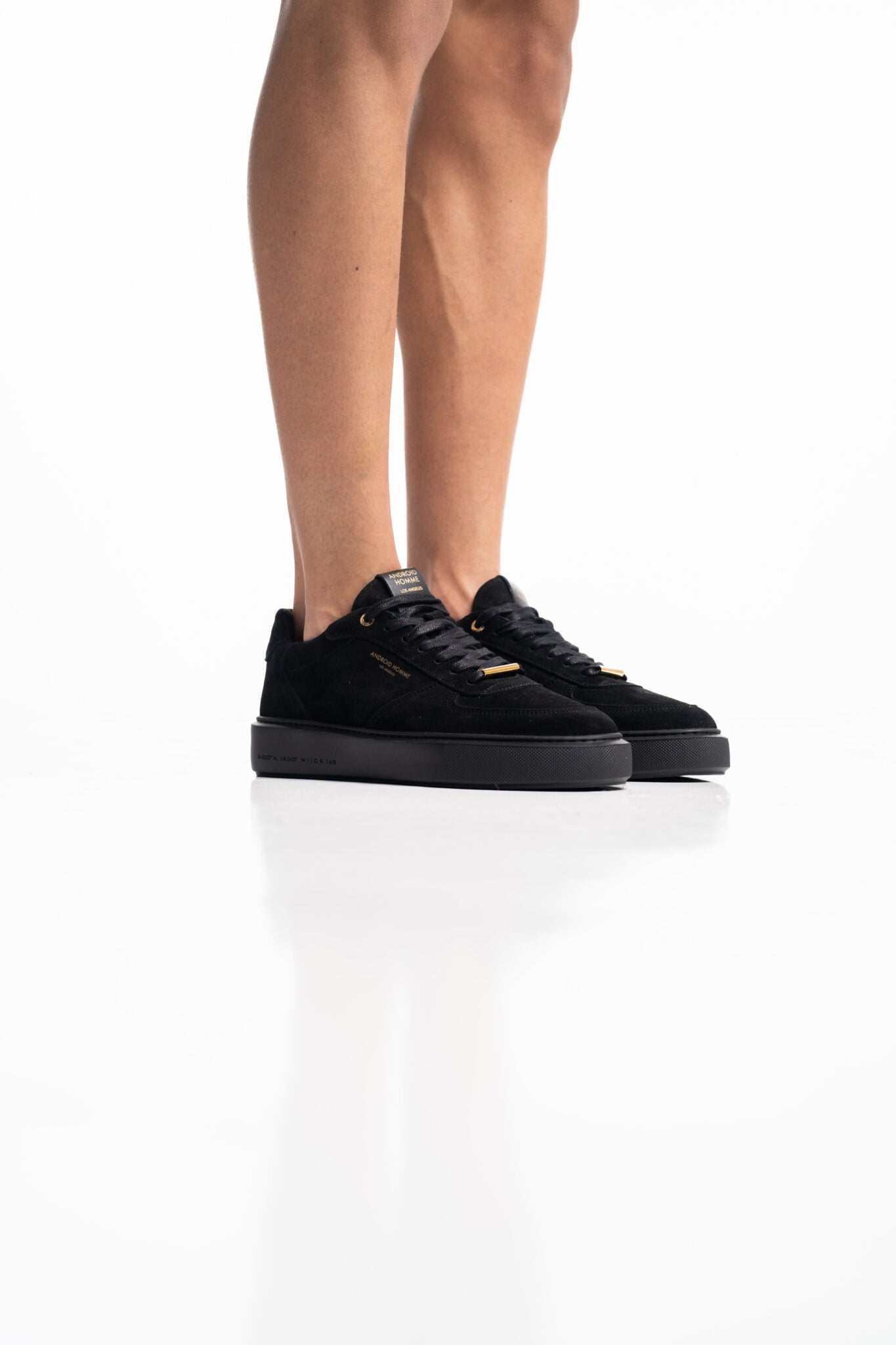 (Core) Android Homme Men's Manhatten Sneaker | Black Suede AHP224-79