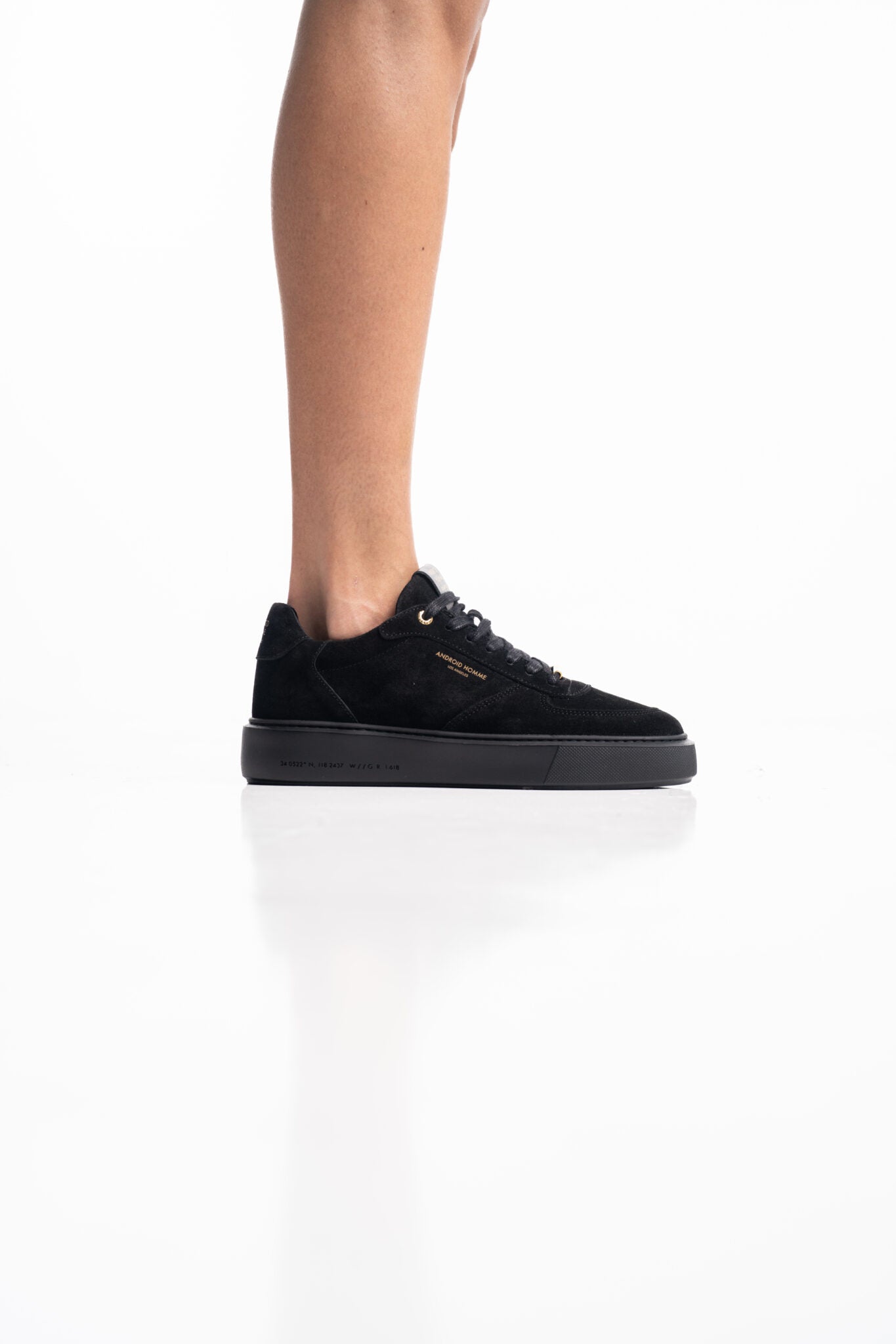 (Core) Android Homme Men's Manhatten Sneaker | Black Suede AHP224-79