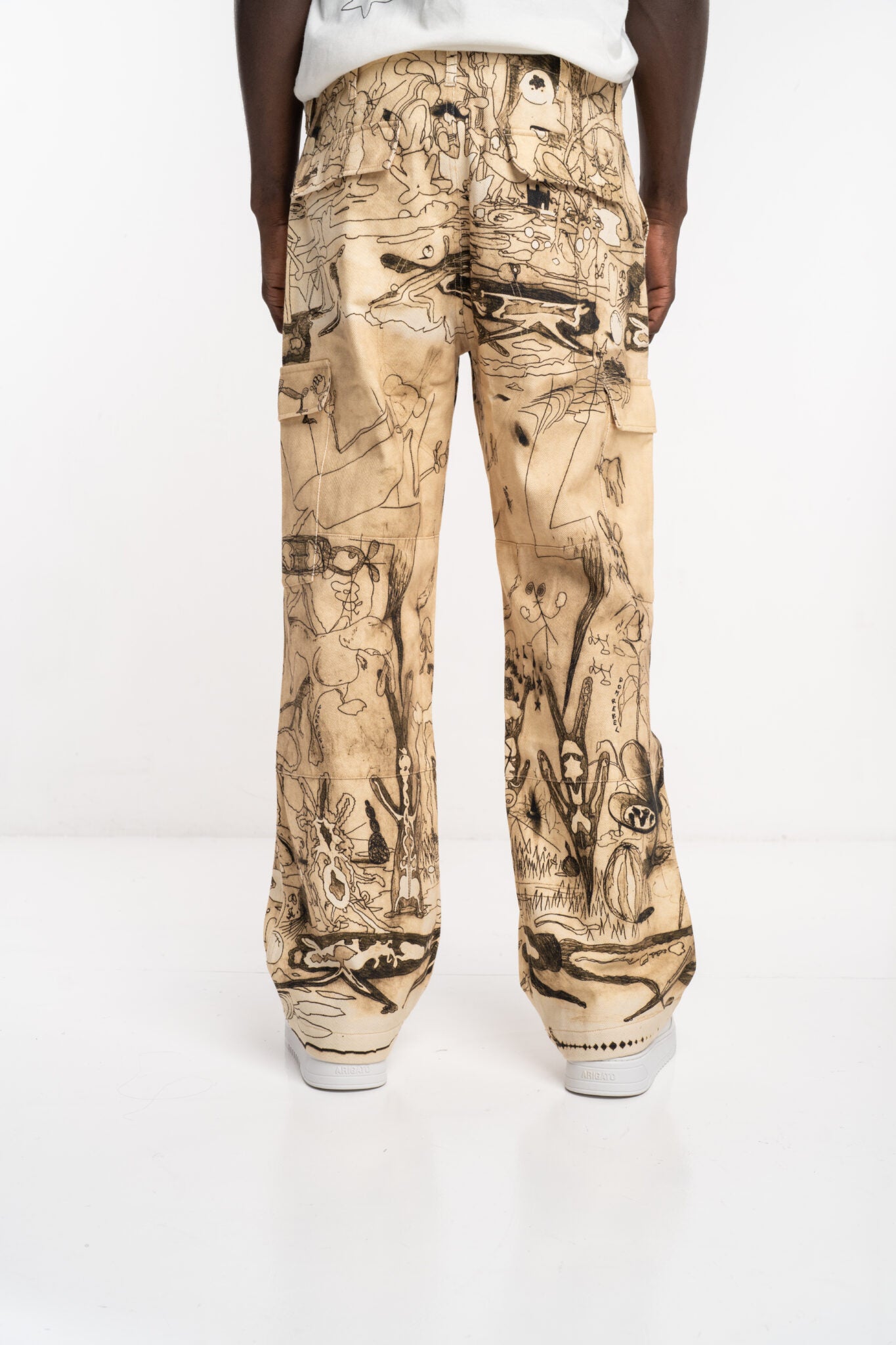 DOMREBEL Elysium Cargo Pants Beige