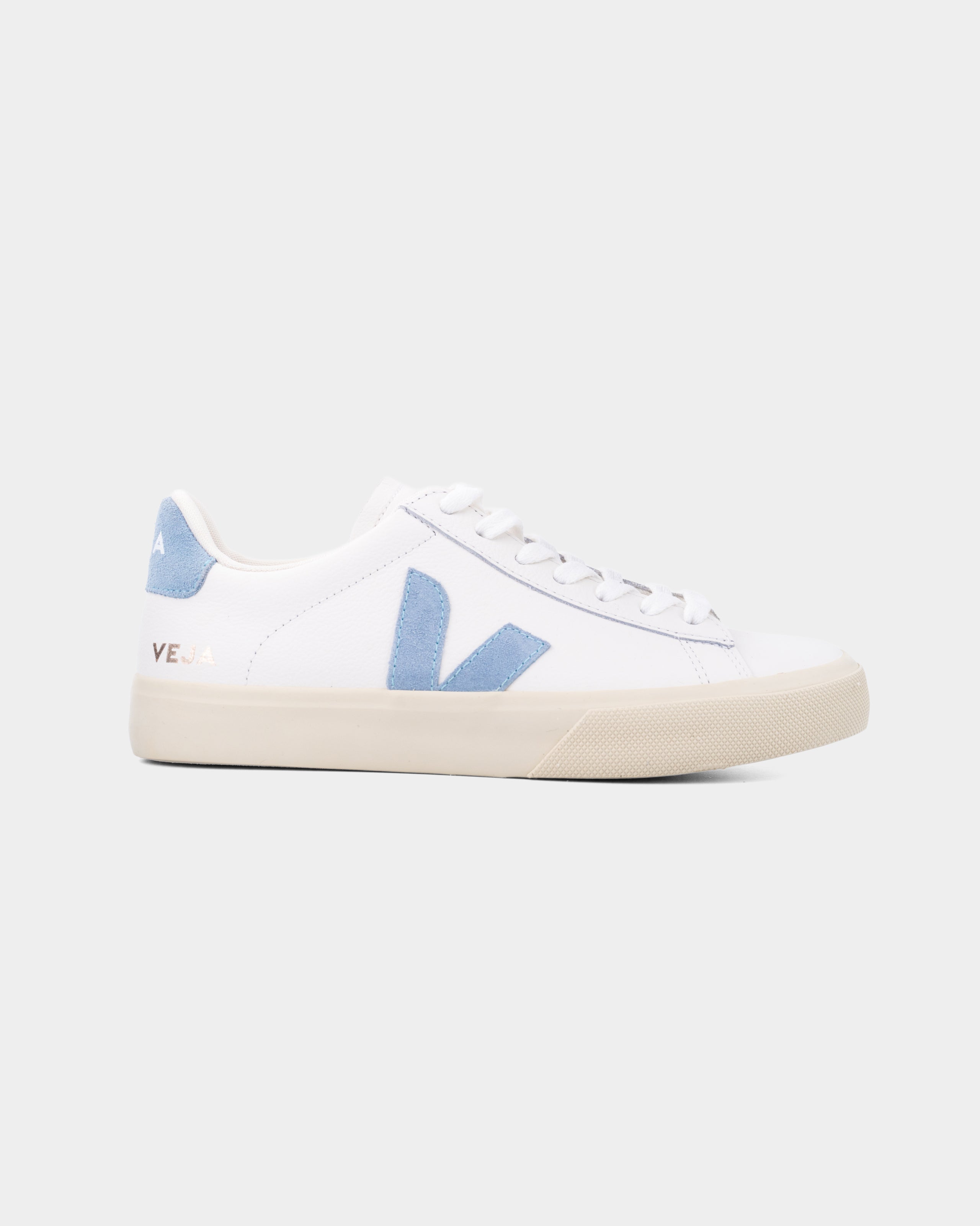 Veja Ladies Campo Leather Sneaker | CP0520784A-White Steel