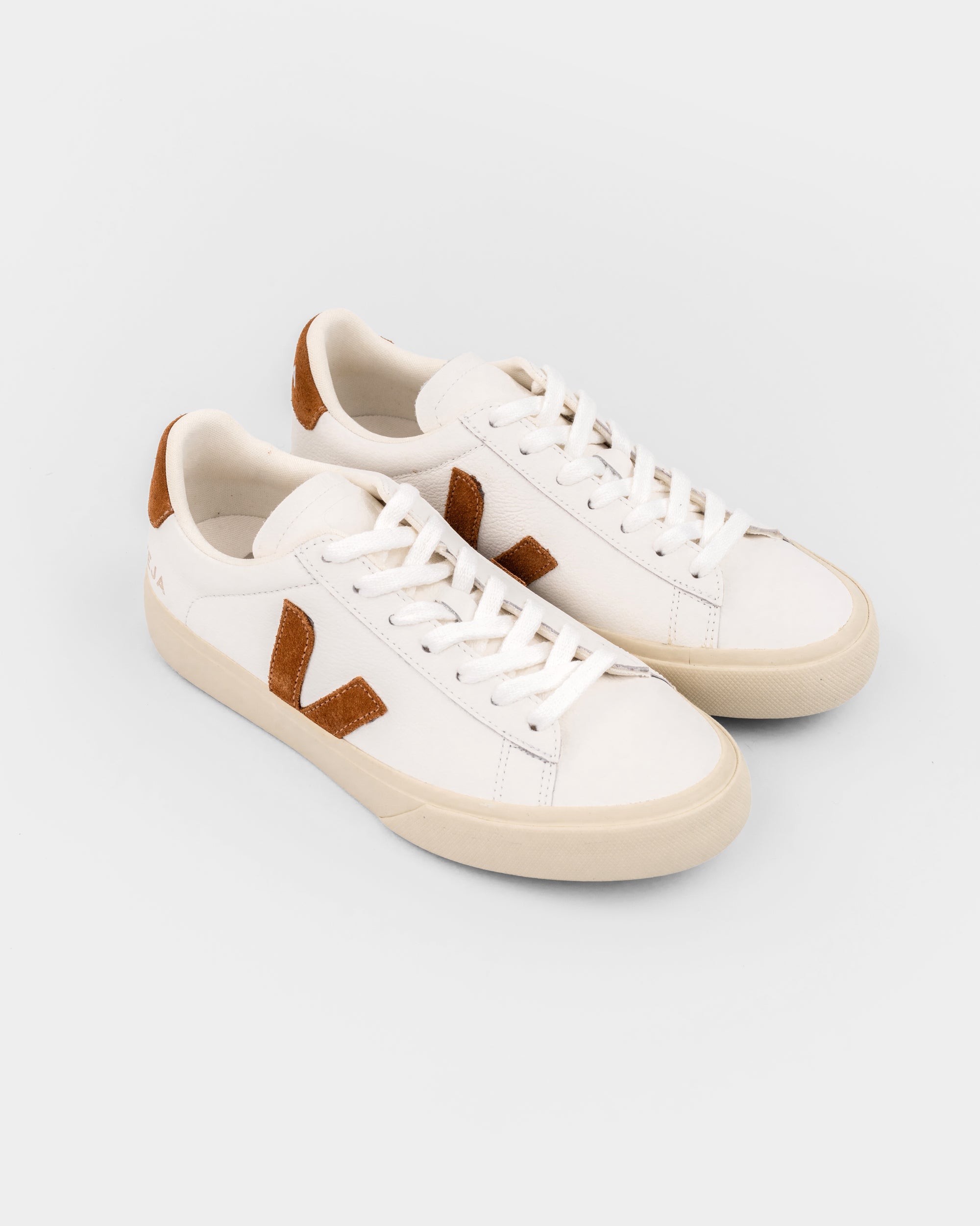 Veja Ladies Campo Leather Sneaker | CP0521058A-White Cognac