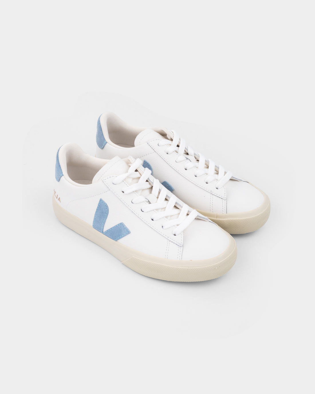 Veja Ladies Campo Leather Sneaker | CP0520784A-White Steel