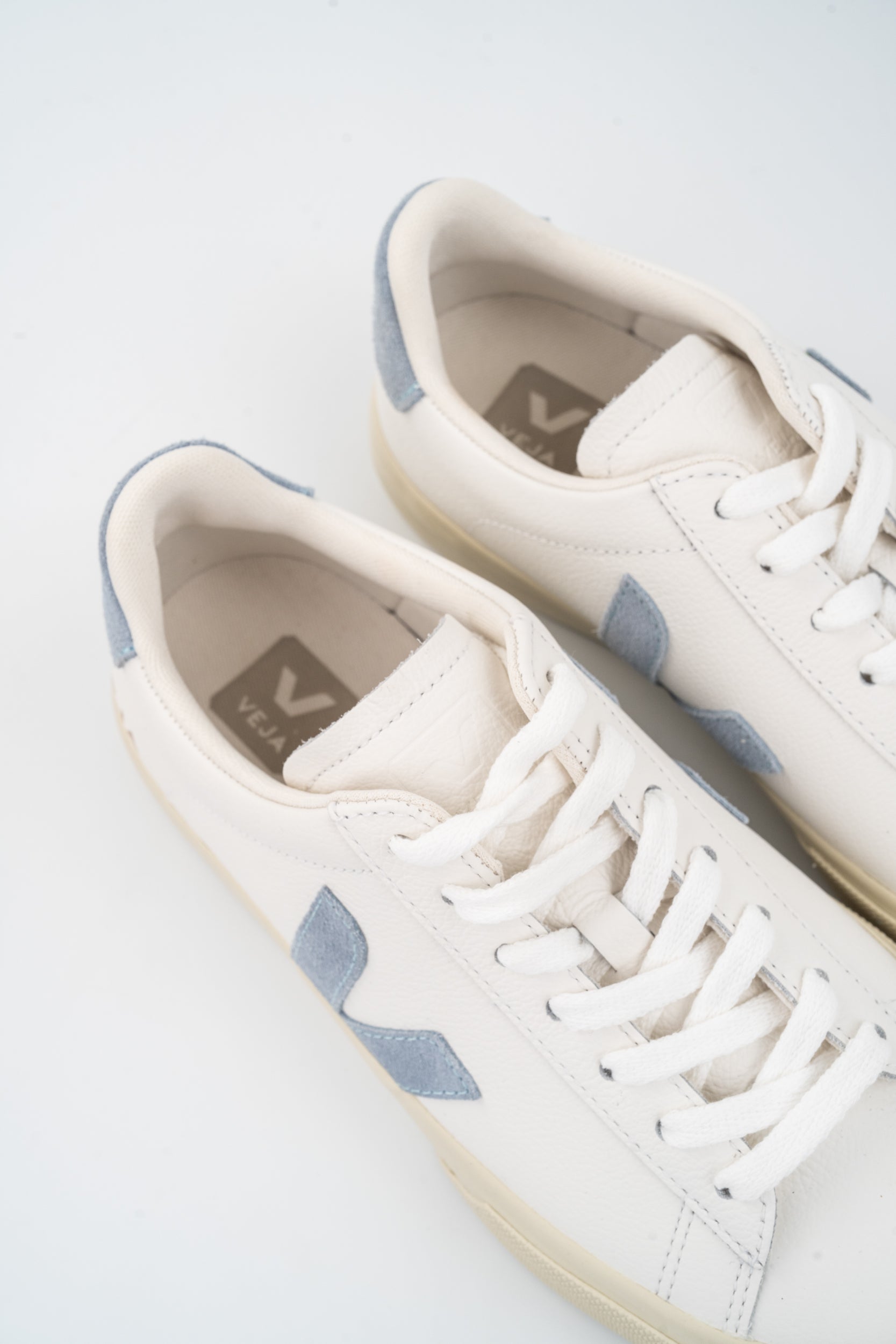 Veja Ladies Campo Leather Sneaker | CP0520784A-White Steel