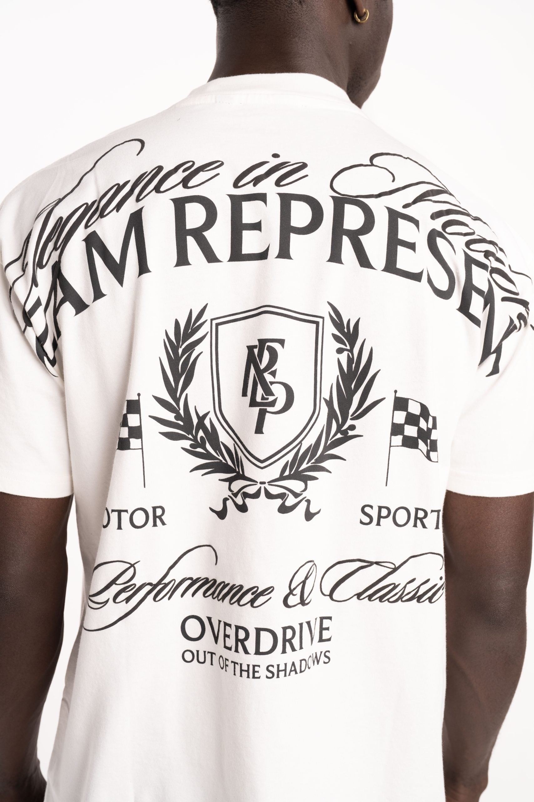 Represent Men's Crest T Shirt MLM41069-72 Flat White