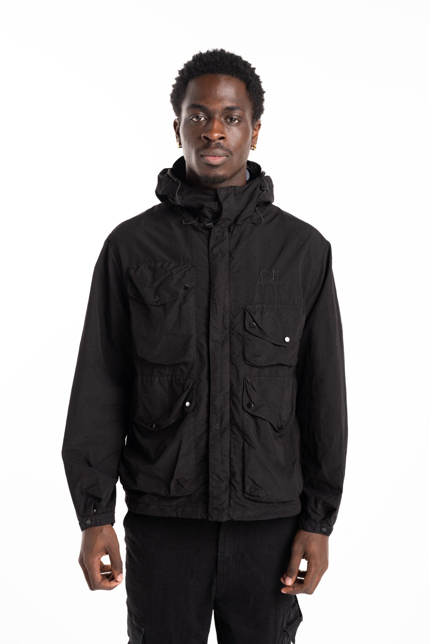 CP Company Medium Jacket Black|18CMOW050A005991G-999