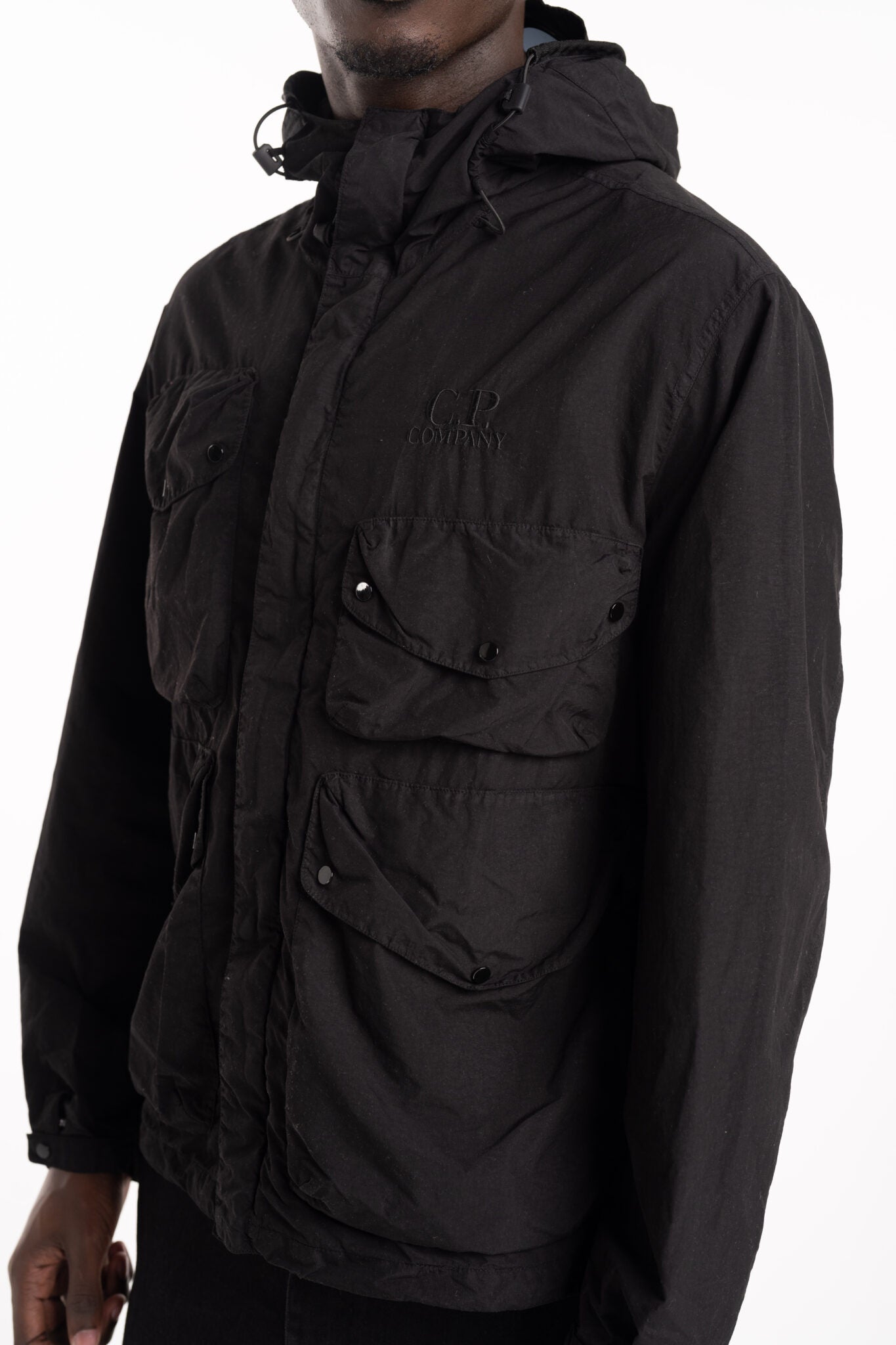 CP Company Medium Jacket Black|18CMOW050A005991G-999