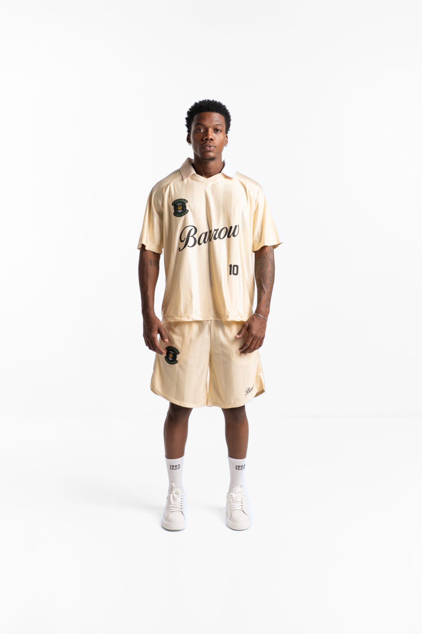 Barrow Men's Triacetate T Shirt Sand |S5BWUATH096