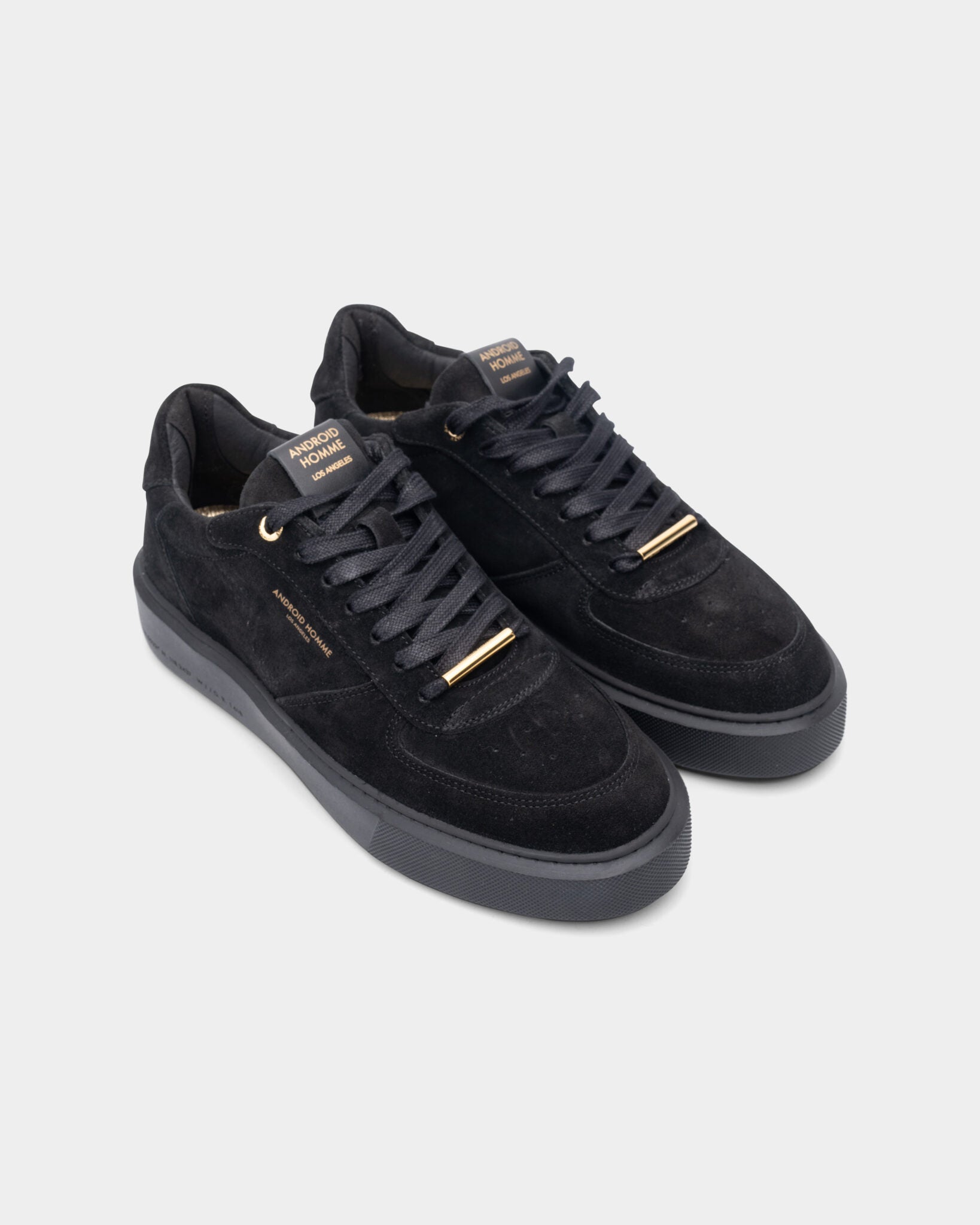 (Core) Android Homme Men's Manhatten Sneaker | Black Suede AHP224-79