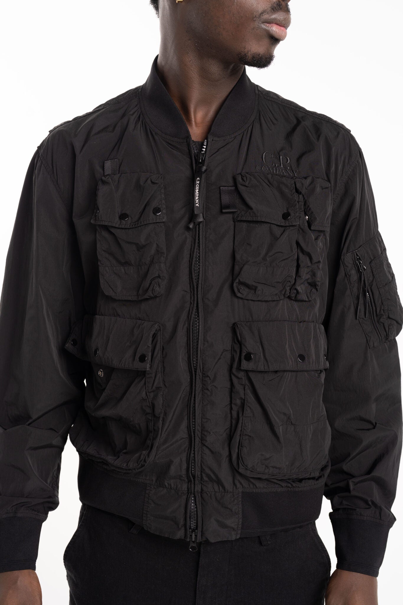 CP Company Short Jacket Black 18CMOW010A005904G 999