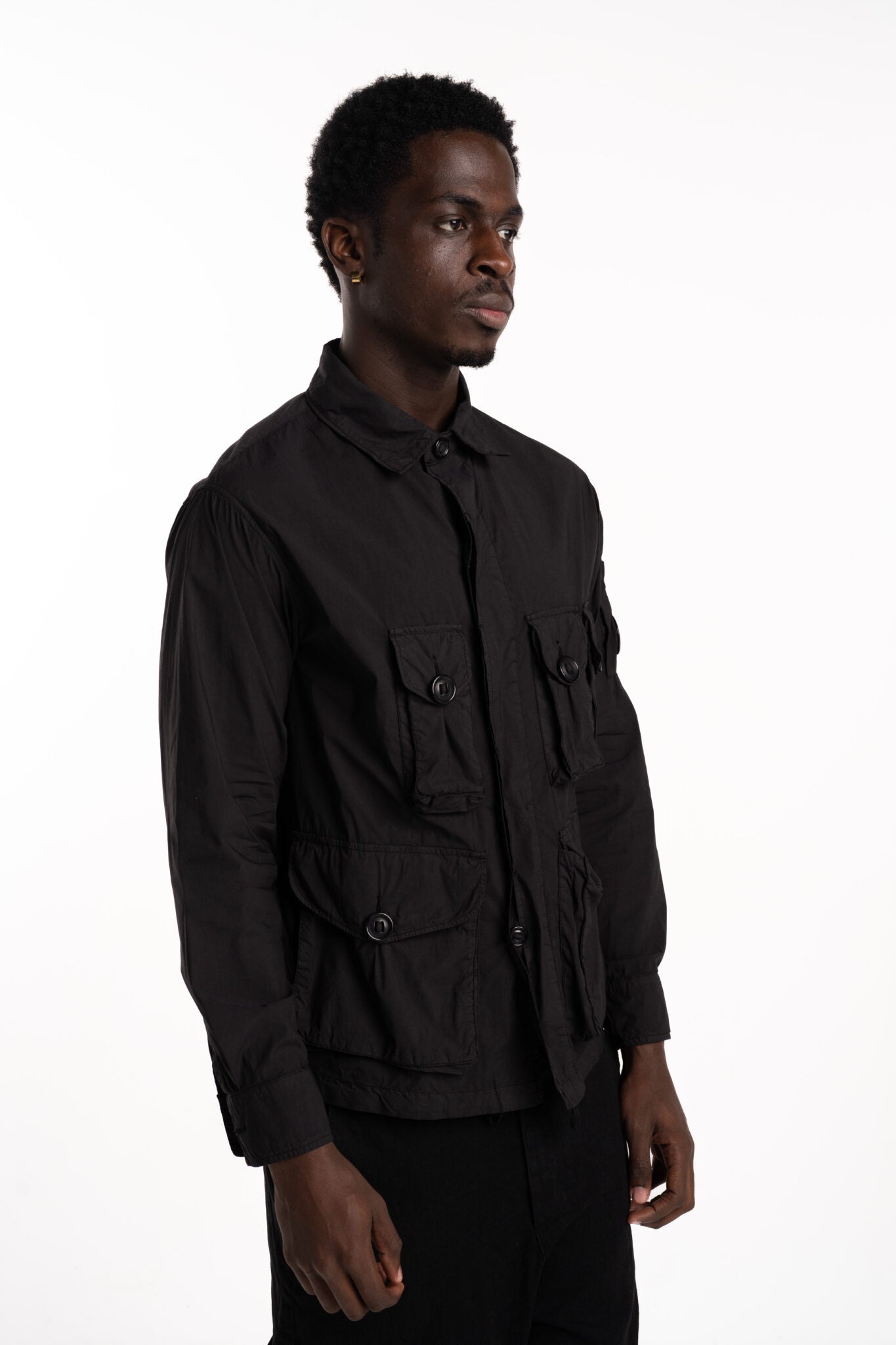 CP Company Men's Overshirt Black 18CMOS018A006439G 999