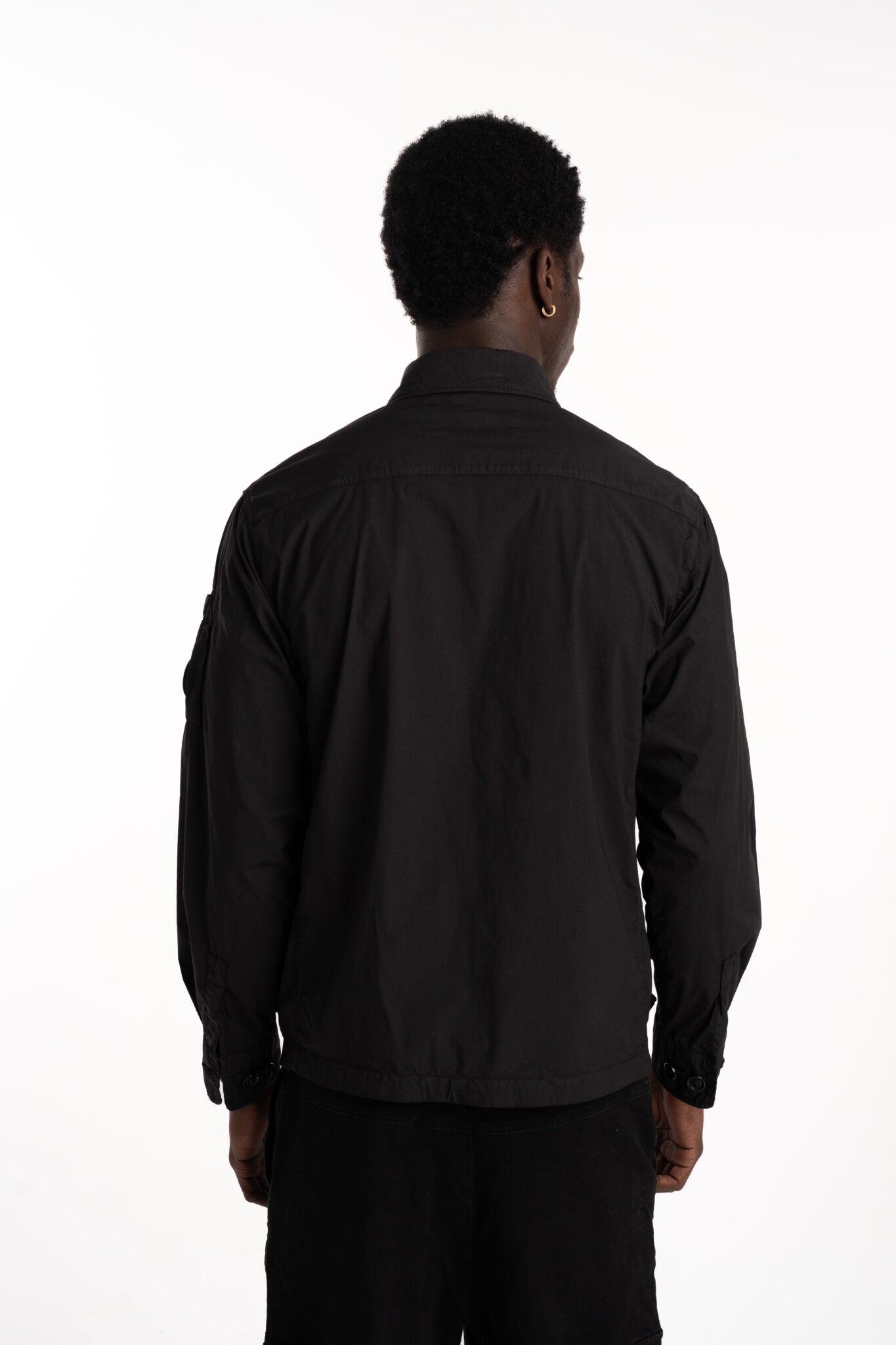 CP Company Men's Overshirt Black 18CMOS018A006439G 999