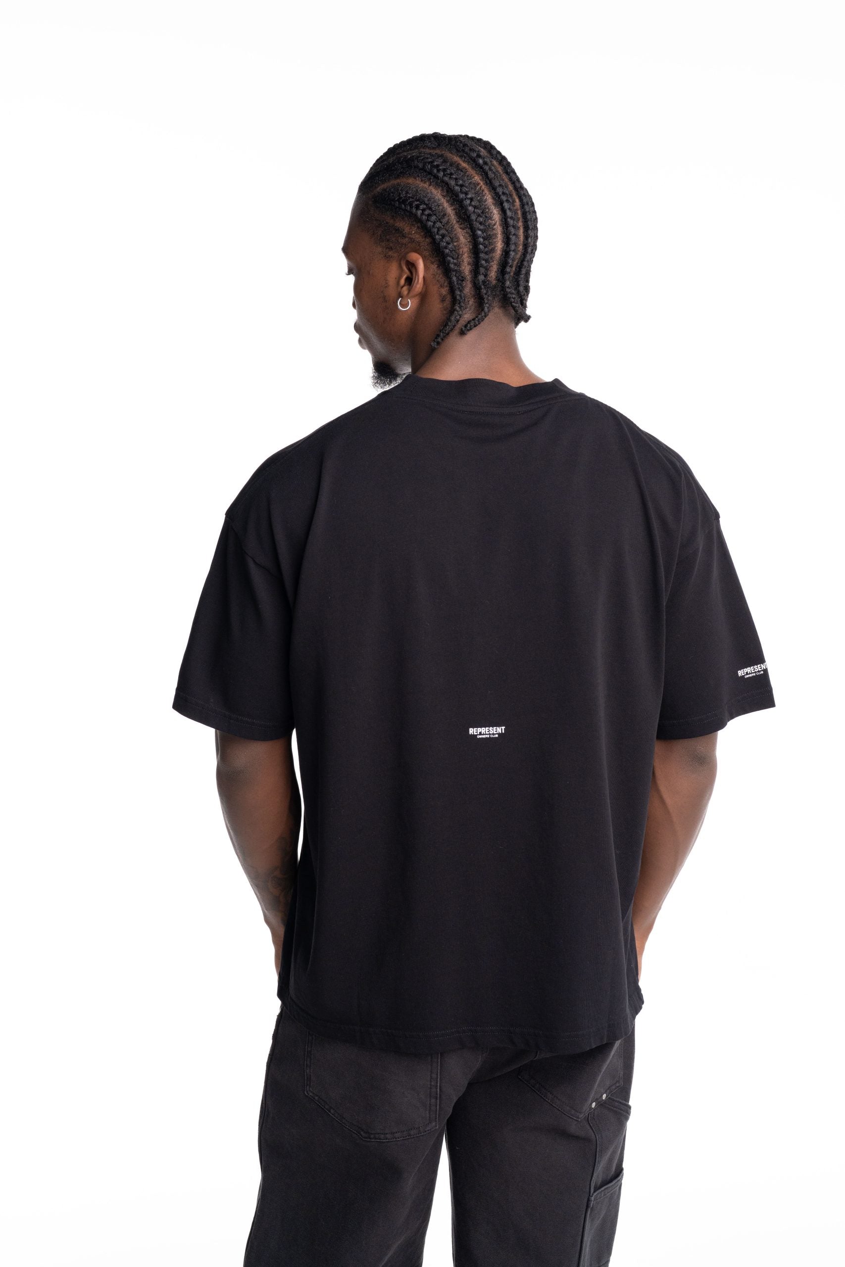 Represent Men's Micro Owners Club T Shirt | OCM100042-01-Jet Black