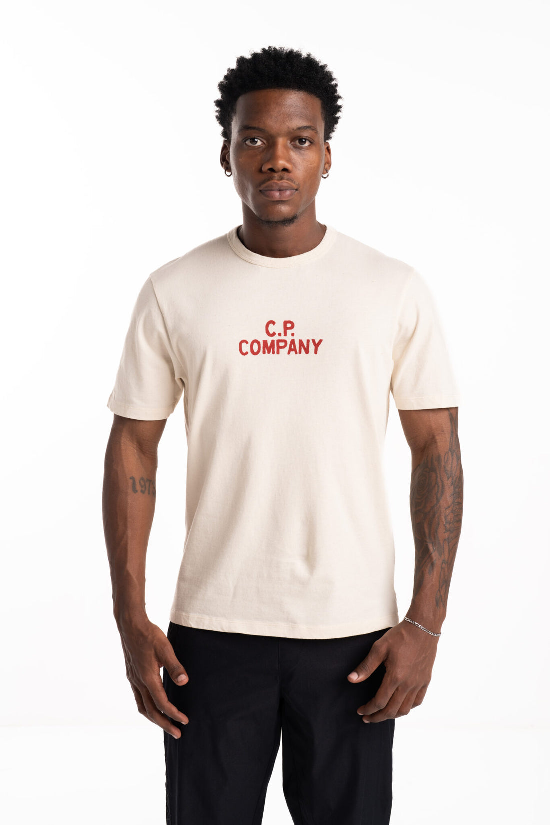 CP Company Short Sleeve T Shirt Pistachio Shell 18CMTS252A110094W 402