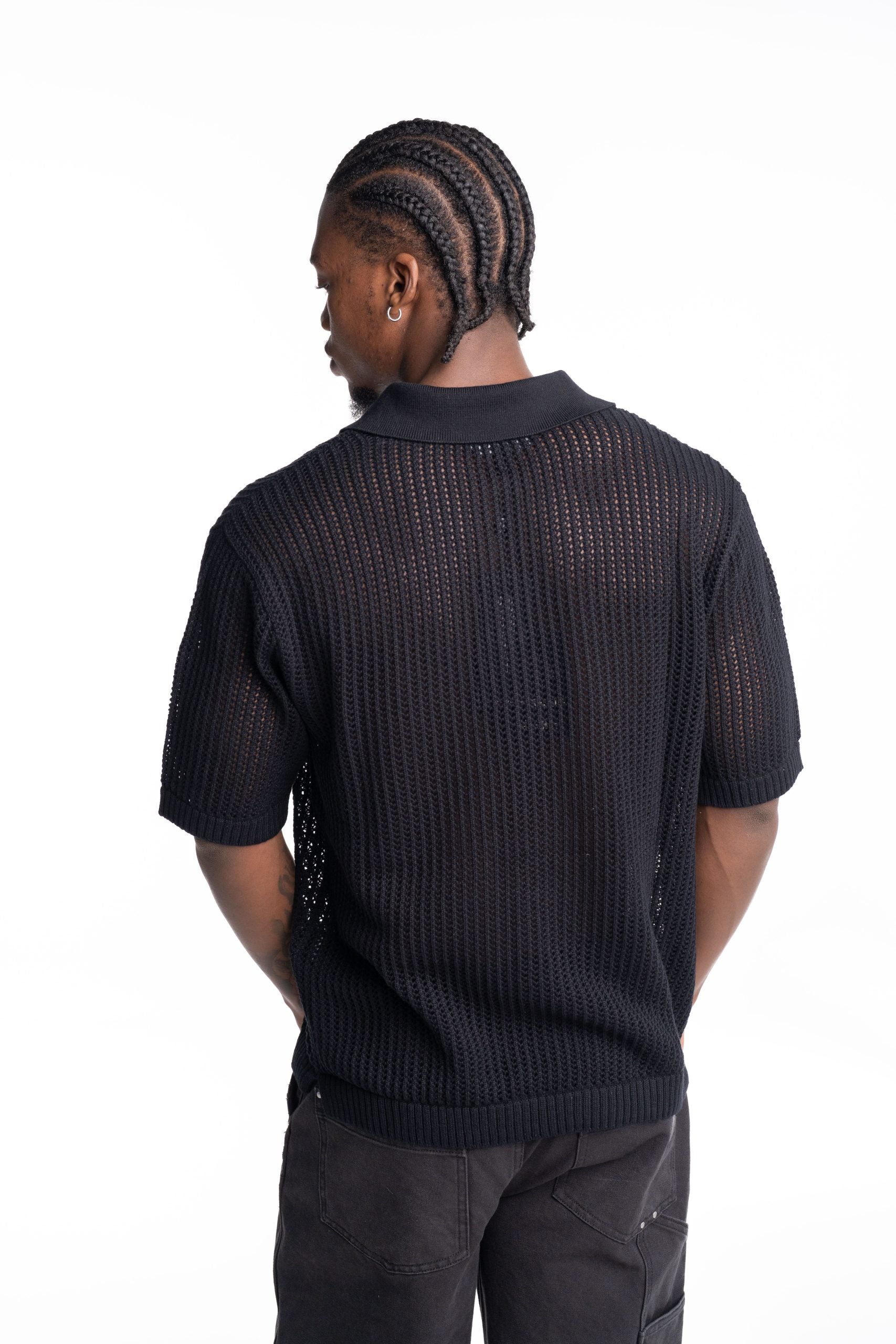 Represent Men's Beverly Knit Polo | MLM100725-01-Jet Black