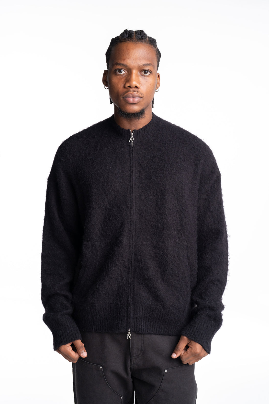 Represent Men's Knitted Bomber | MLM100528-01-Jet Black