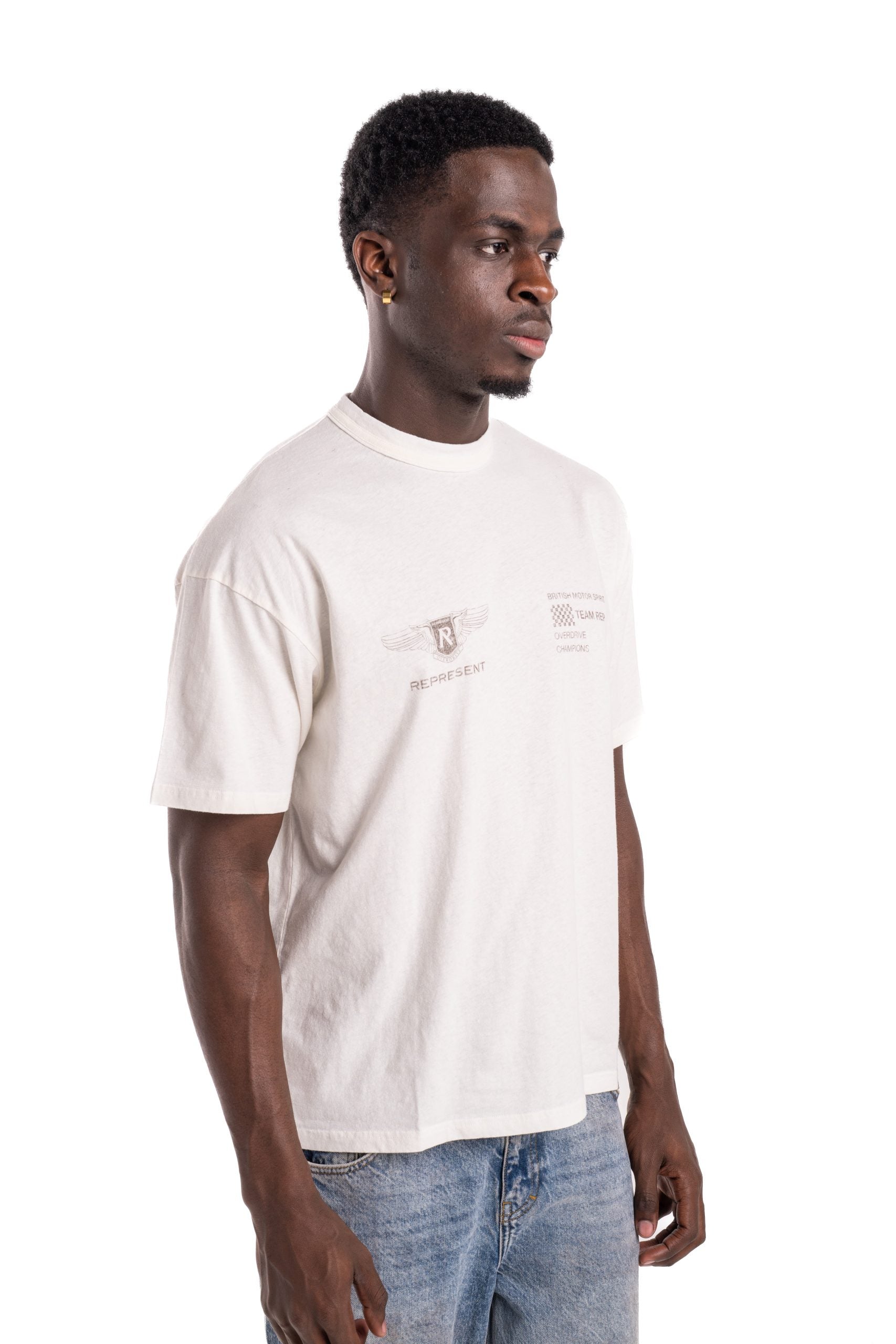 Represent Men's Team Rep T-Shirt MLM41053-72 Flat White