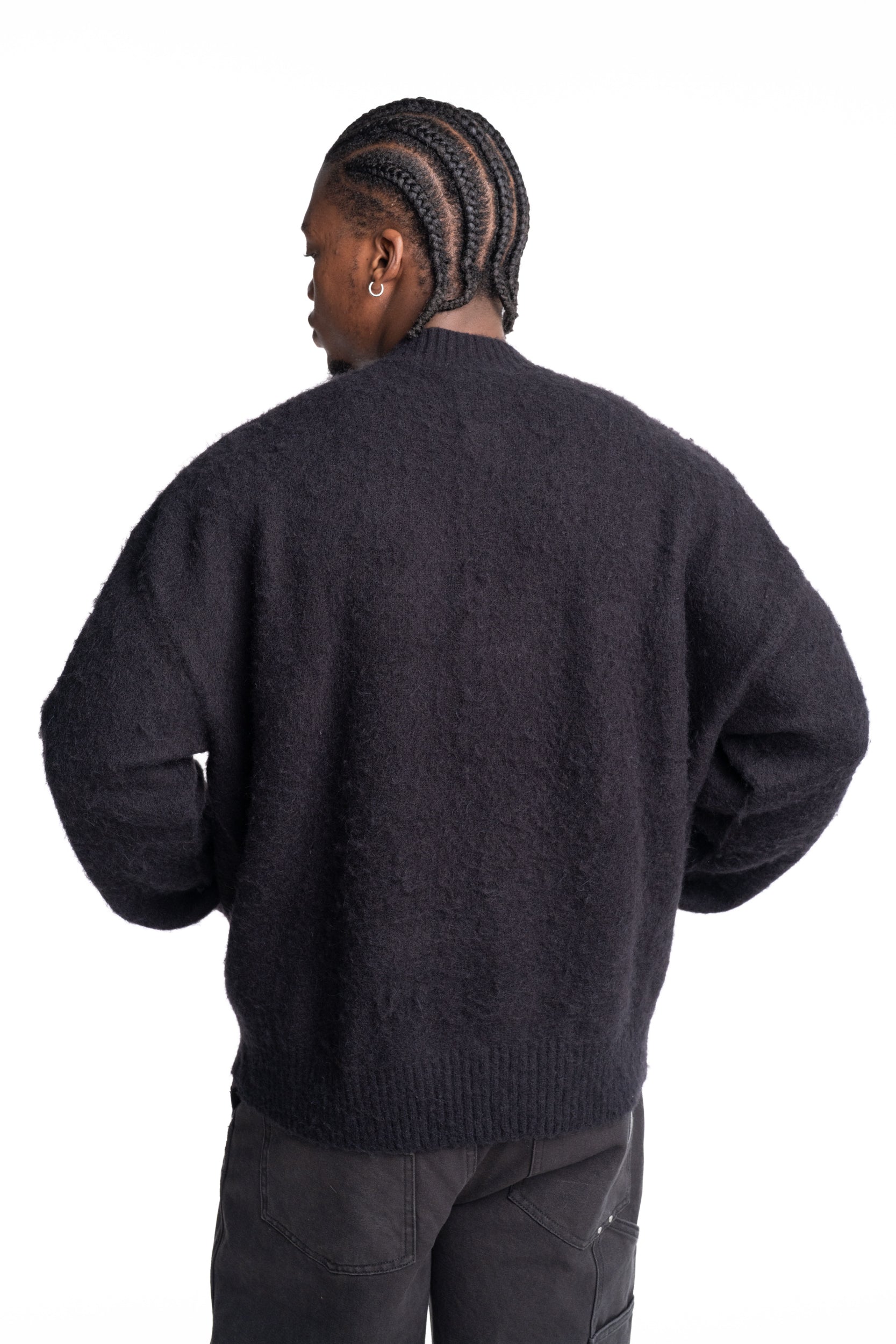 Represent Men's Knitted Bomber | MLM100528-01-Jet Black