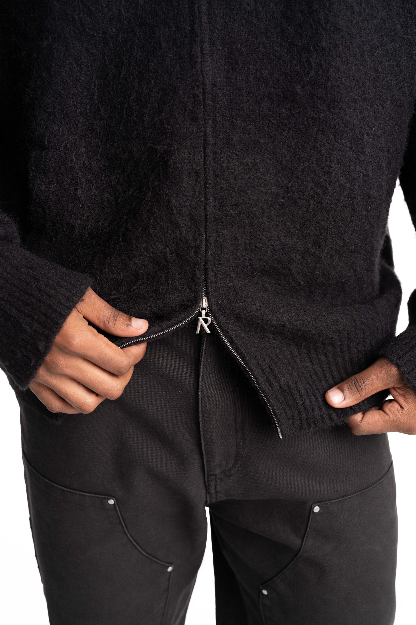 Represent Men's Knitted Bomber | MLM100528-01-Jet Black