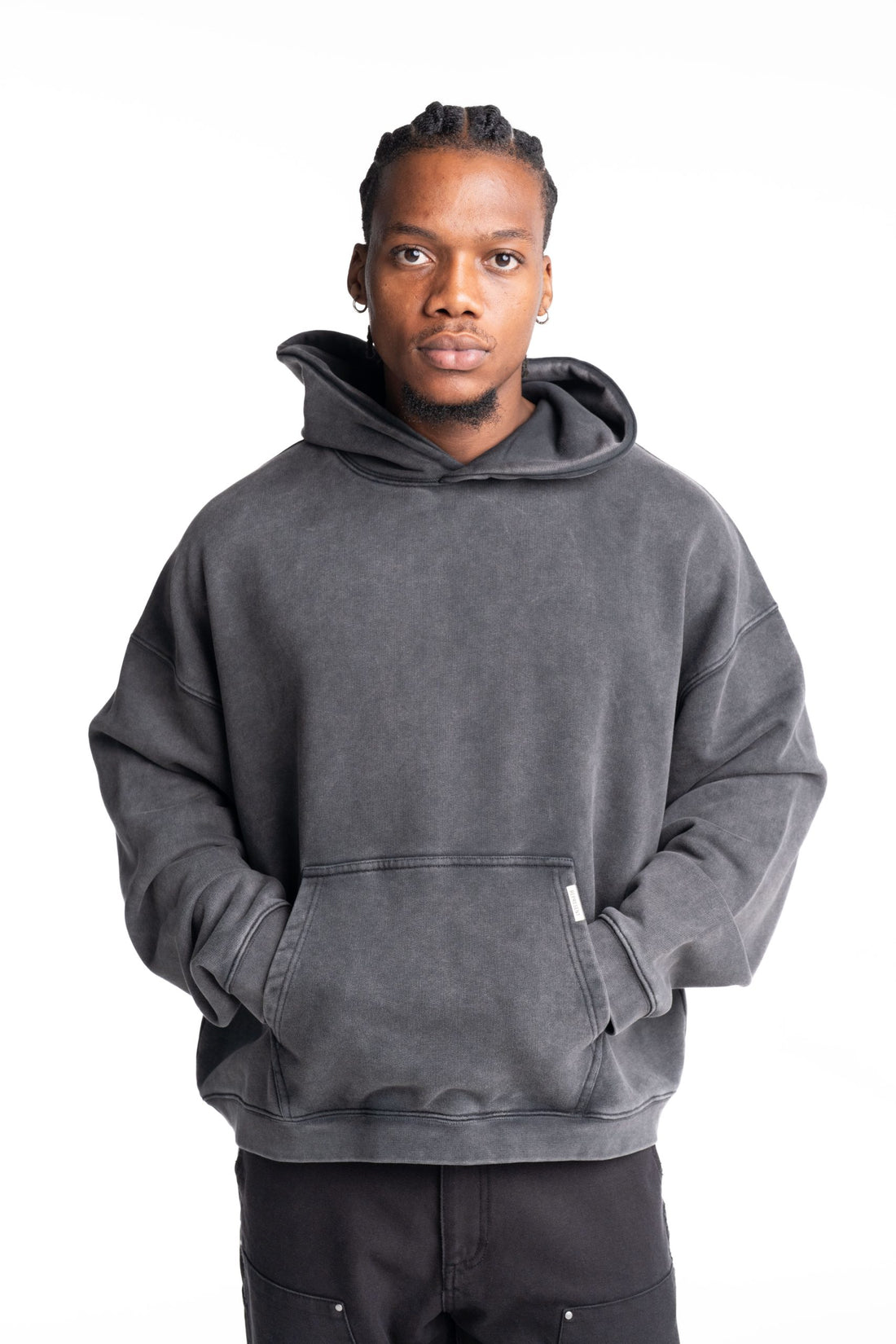 (Core) Represent Men's Initial Boxy Hoodie | INM413-47-Vintage Grey