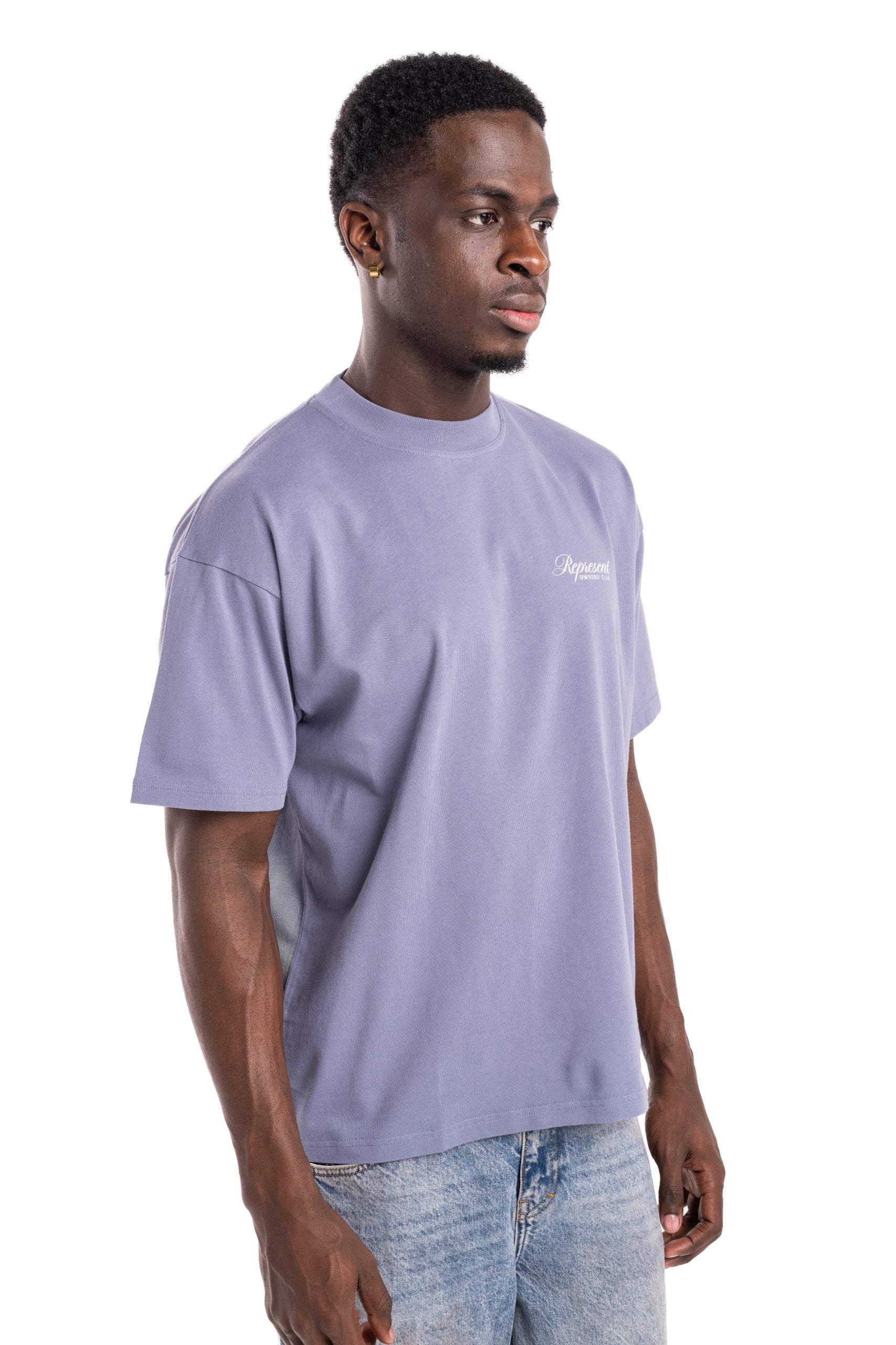 (Core) Represent Men's Owners Club Script T Shirt OCM41201-08 Dusty Blue