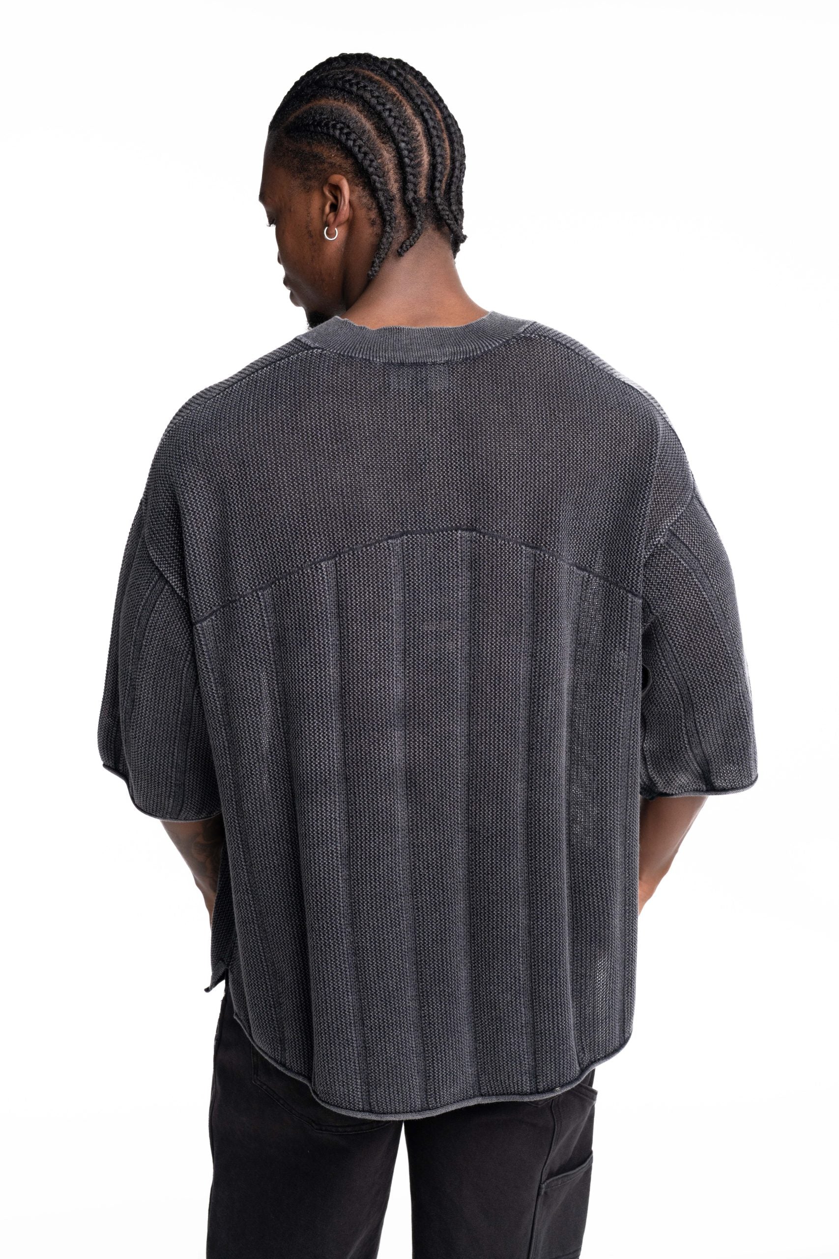 Represent Men's Knitted Varsity Jersey | MLM100533-47-Vintage Grey