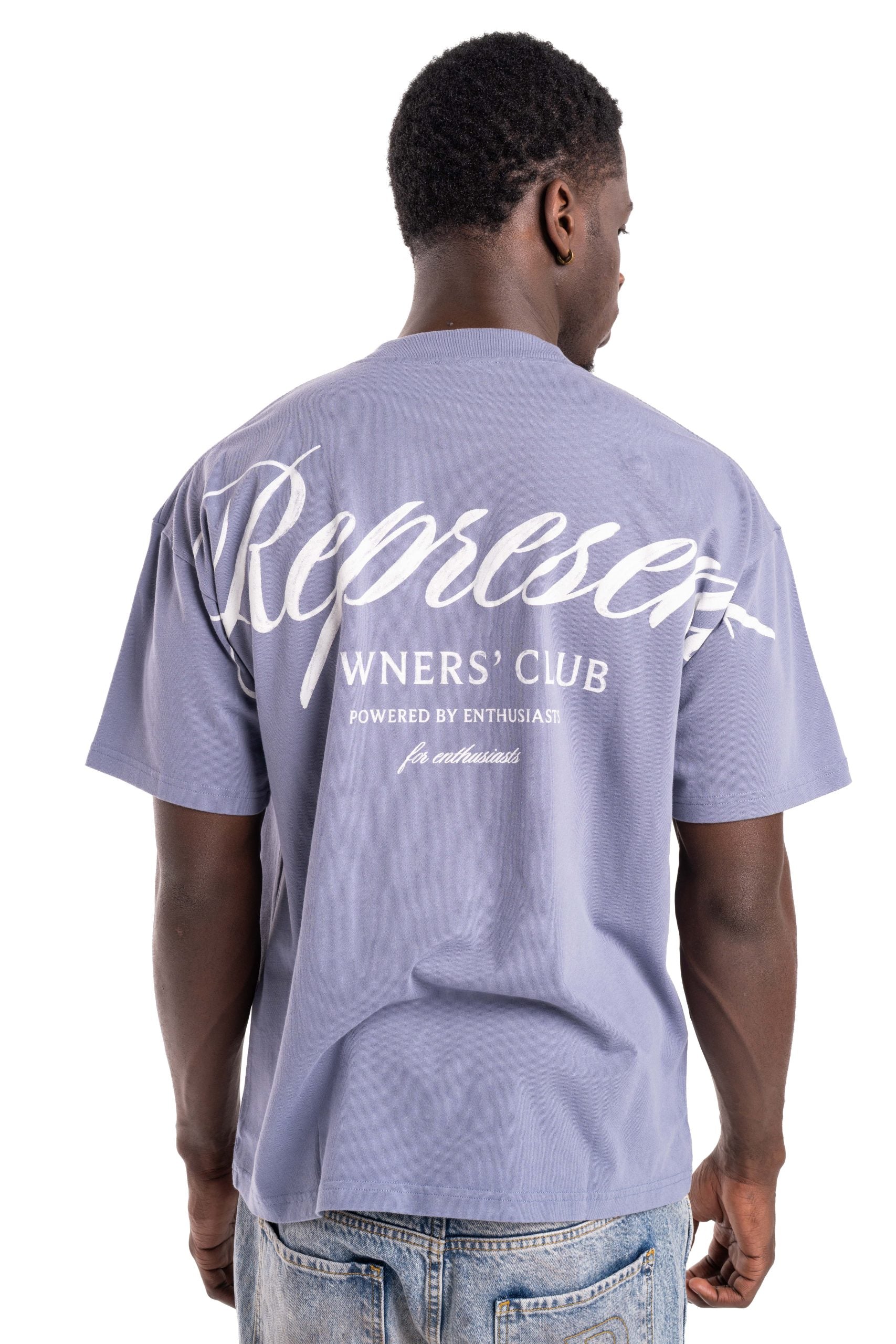 (Core) Represent Men's Owners Club Script T Shirt OCM41201-08 Dusty Blue