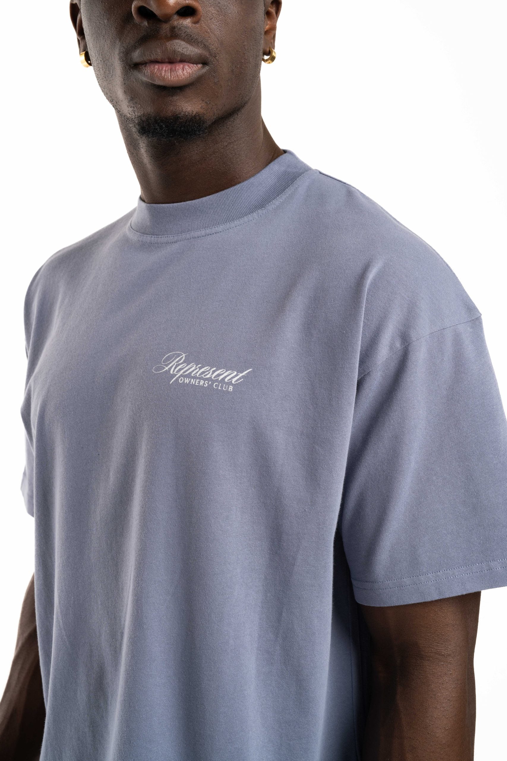 (Core) Represent Men's Owners Club Script T Shirt OCM41201-08 Dusty Blue