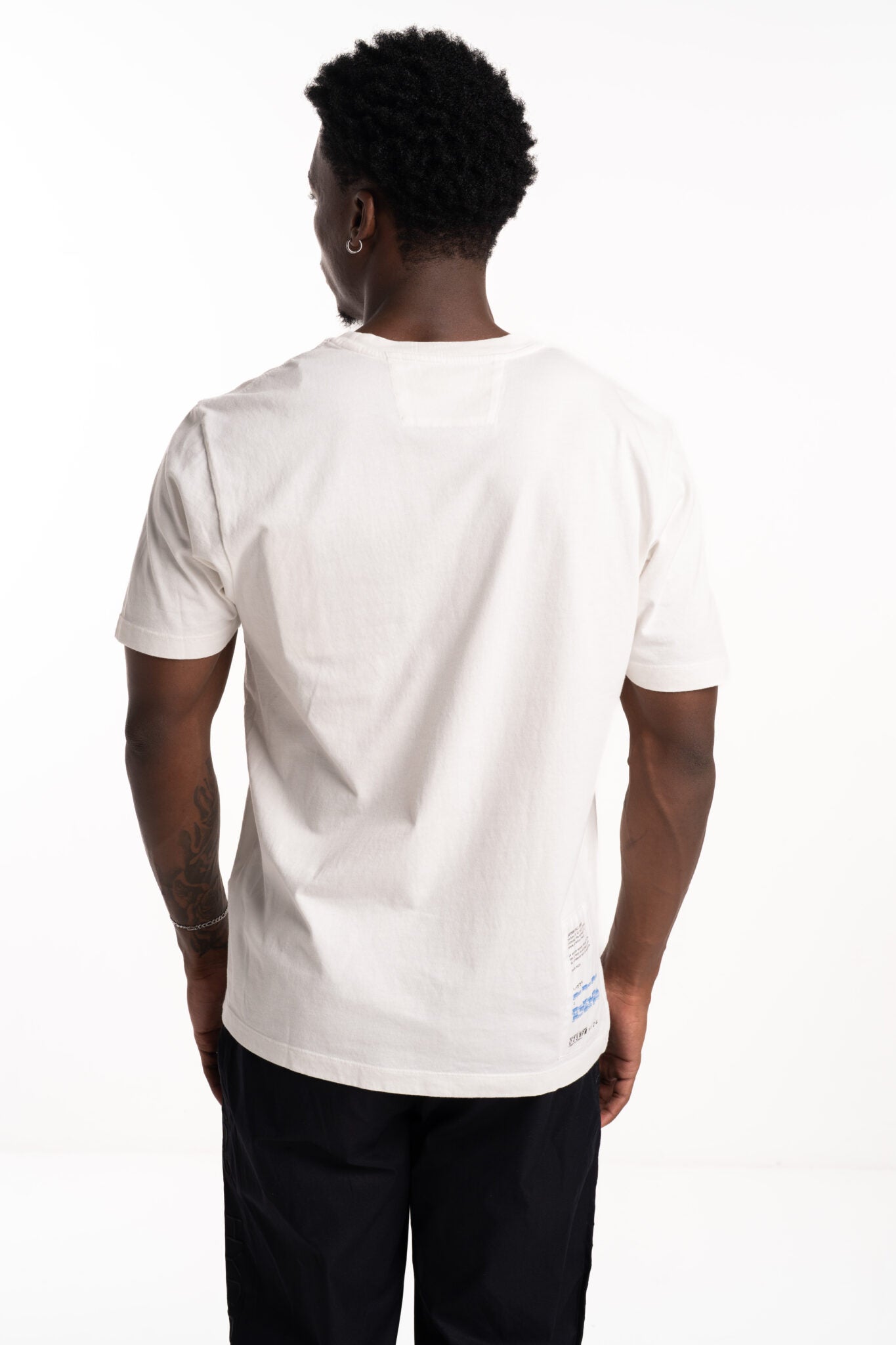 CP Company Short Sleeve T Shirt Gauze White 18CMTS309A005431G 103