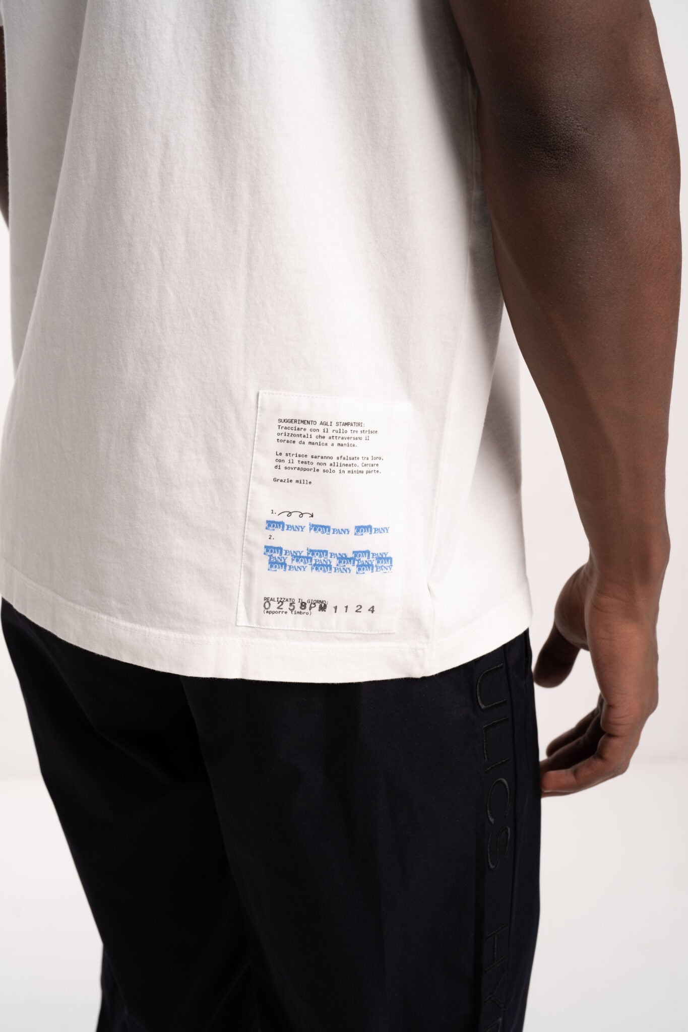 CP Company Short Sleeve T Shirt Gauze White 18CMTS309A005431G 103