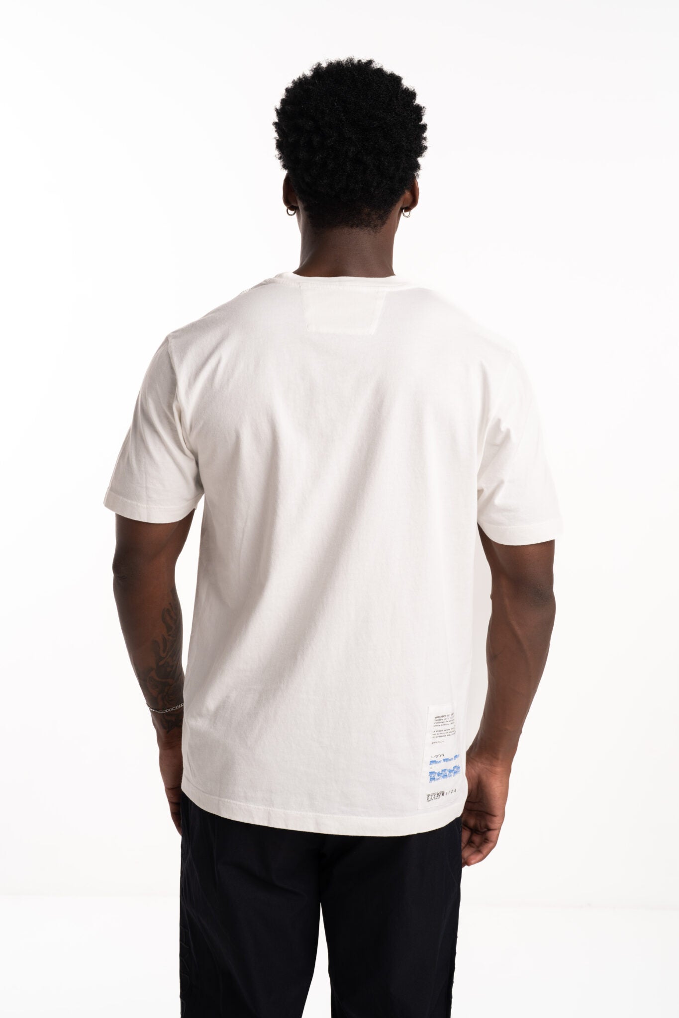 CP Company Short Sleeve T Shirt Gauze White 18CMTS309A005431G 103