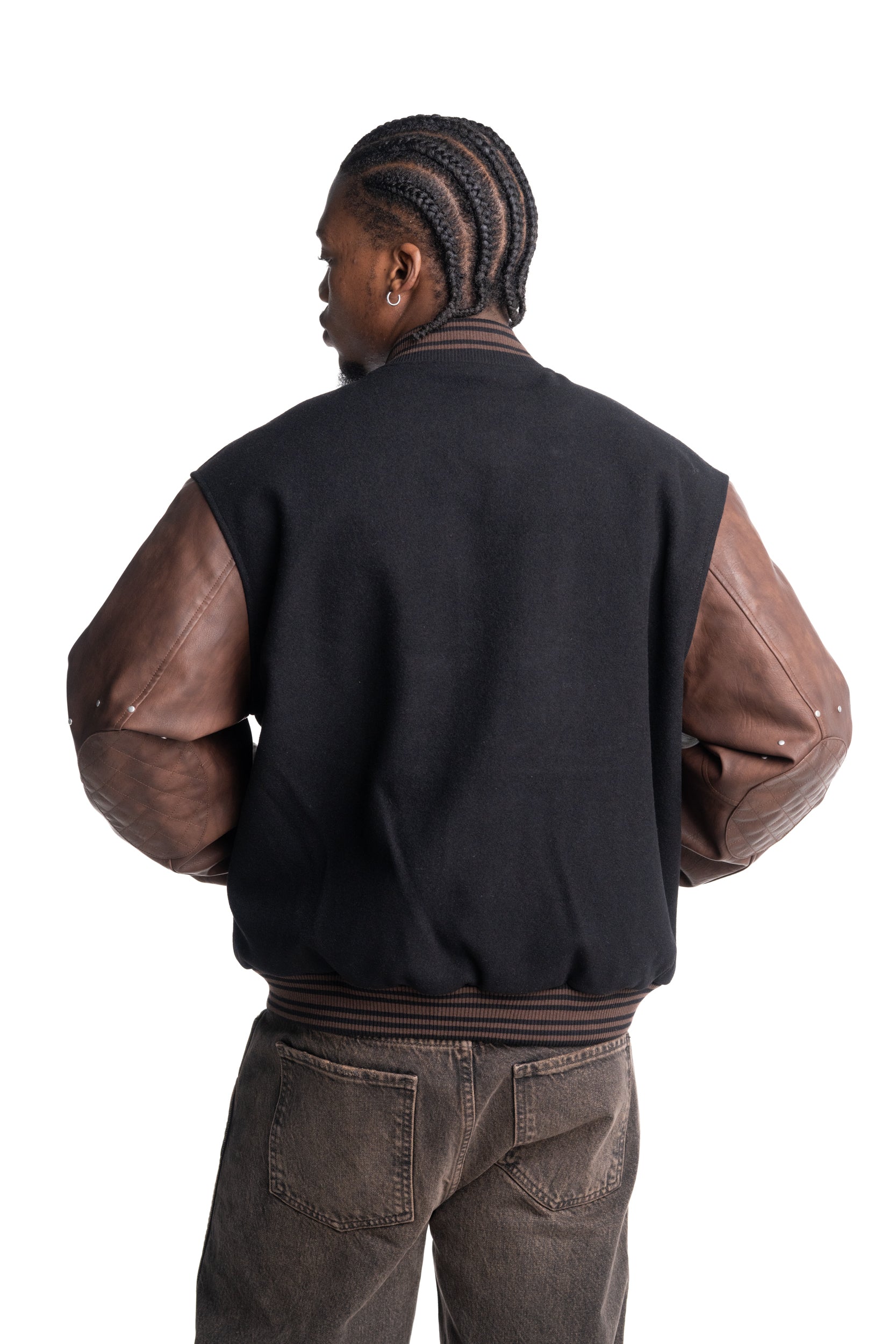 Represent Men's Varsity Bomber | MLM100543-01-Jet Black
