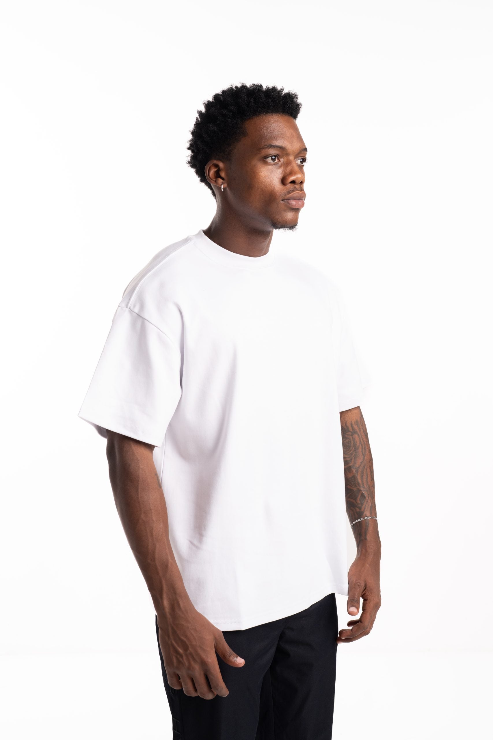 Hydraulics Men's Blank Oversized T Shirt B2502218 White