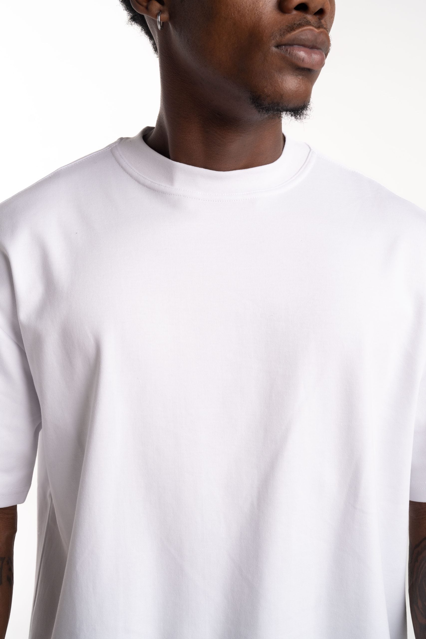 Hydraulics Men's Blank Oversized T Shirt B2502218 White