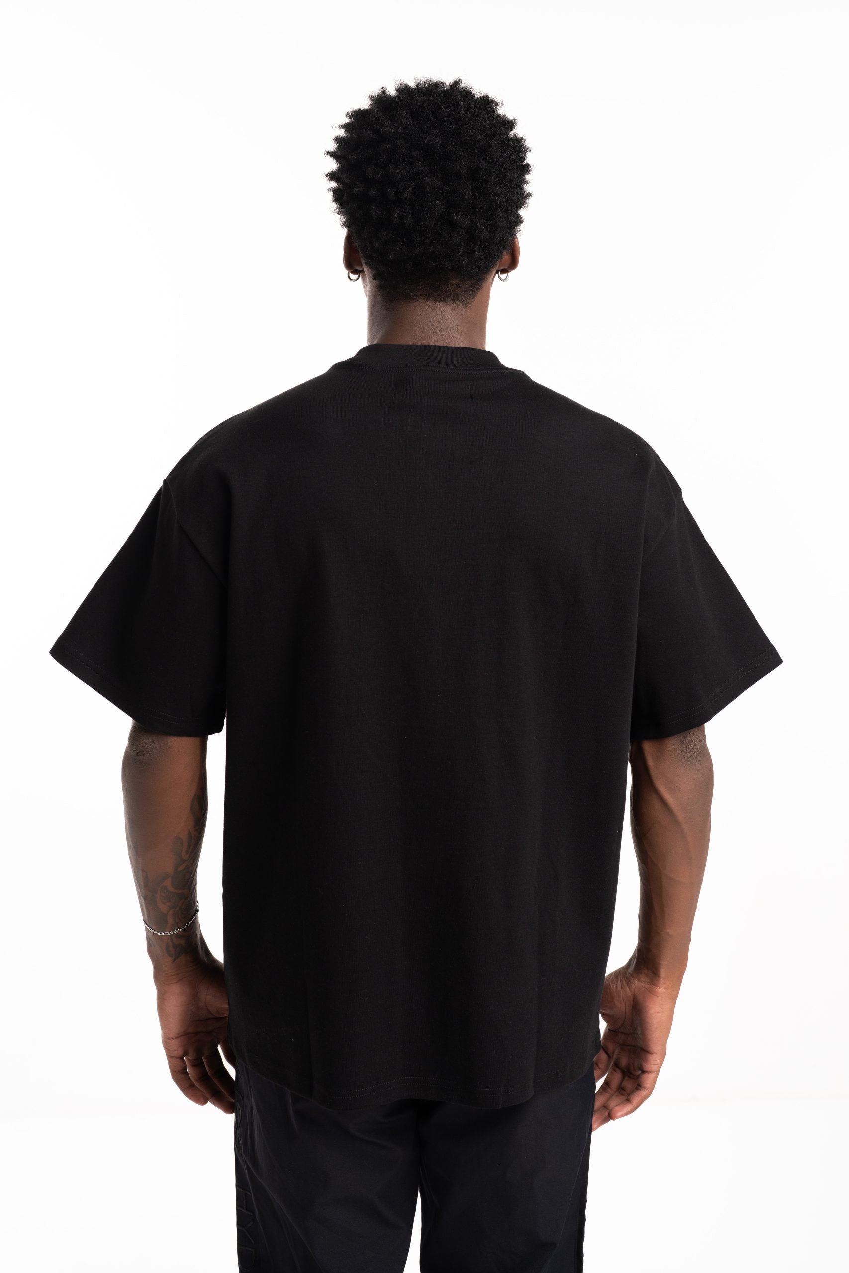 Hydraulics Men's Blank Oversized T Shirt B2502218 Black